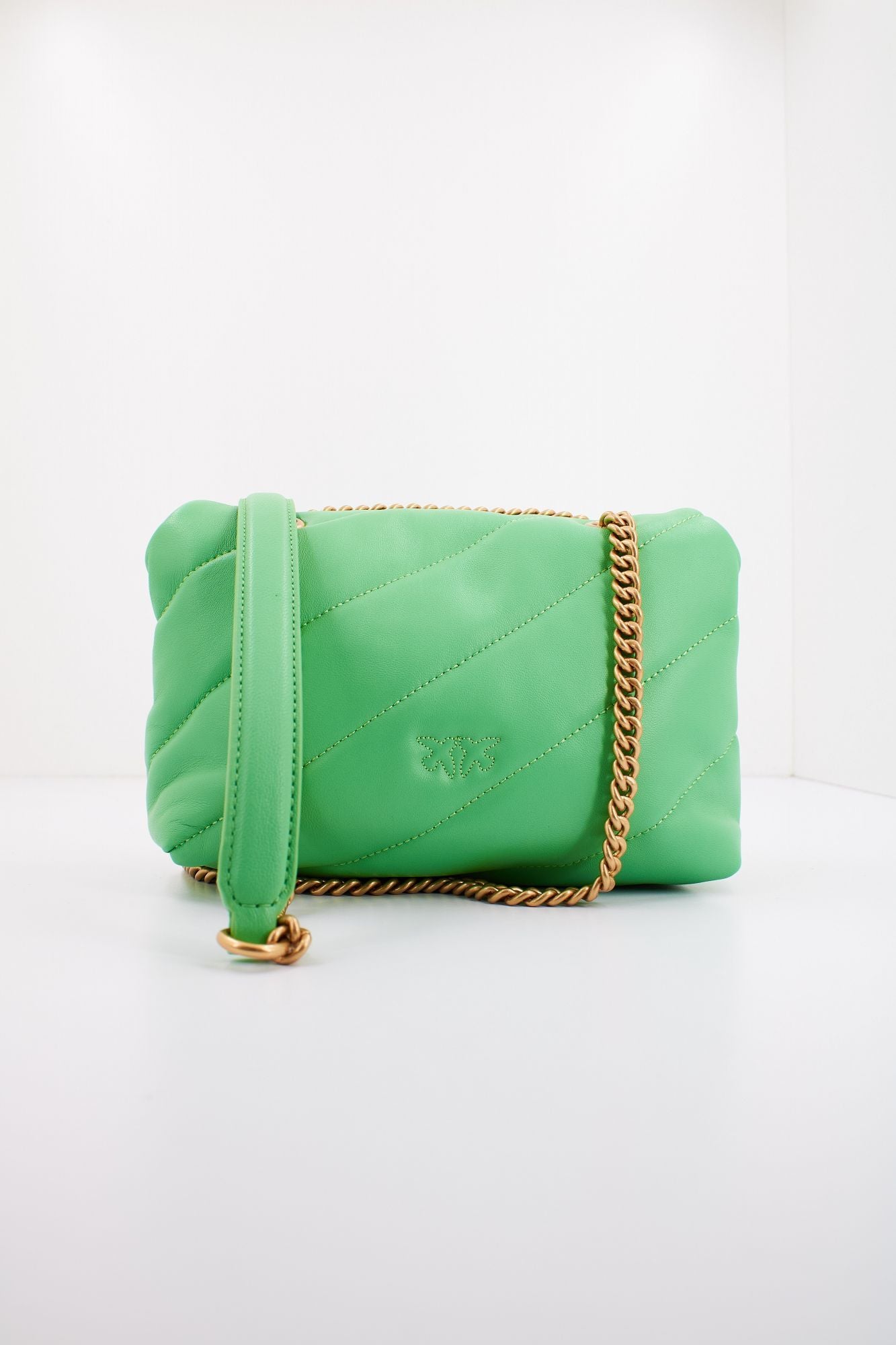 PINKO LOVE MINI PUFF CL SHEEP en color VERDE (3)