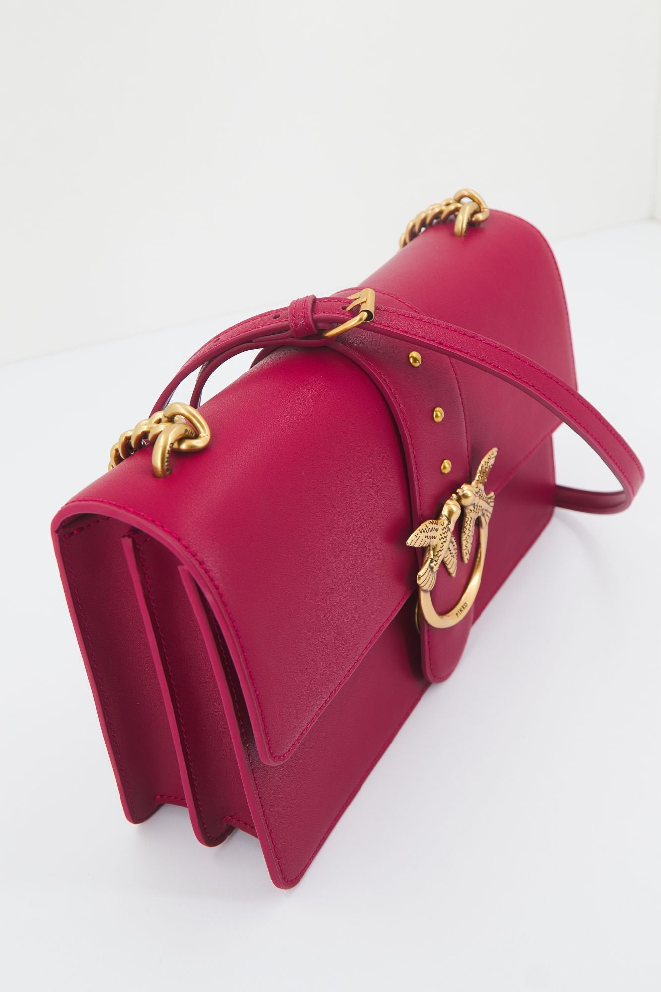 PINKO LOVE ONE CLASSIC CL VIT en color BURDEOS (3)