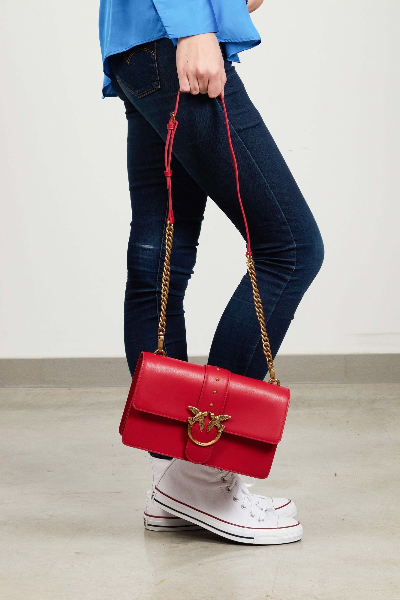 PINKO LOVE ONE CLASSIC CL VIT en color ROJO (4)