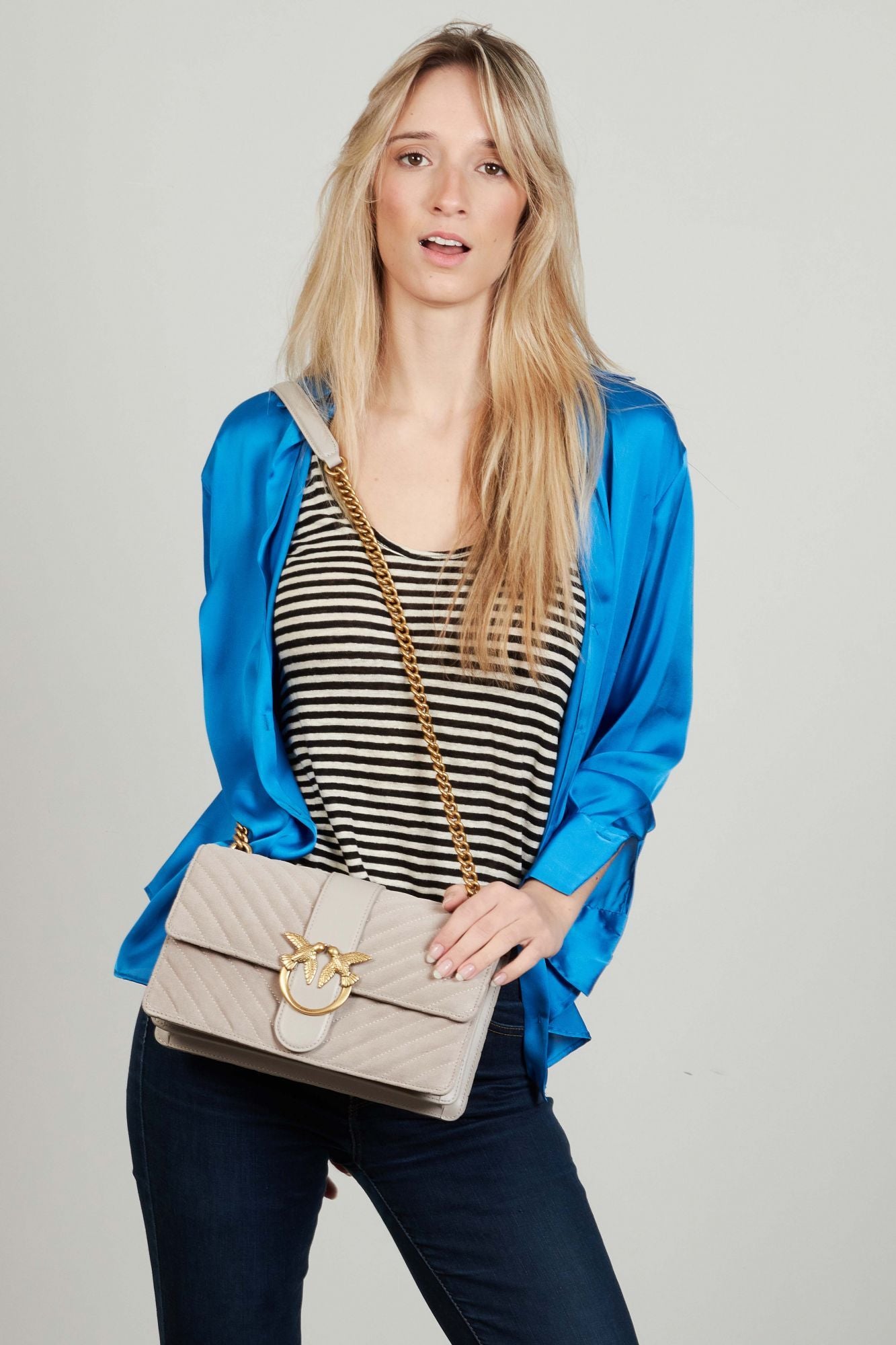 PINKO LOVE ONE CLASSIC en color BEIS (4)