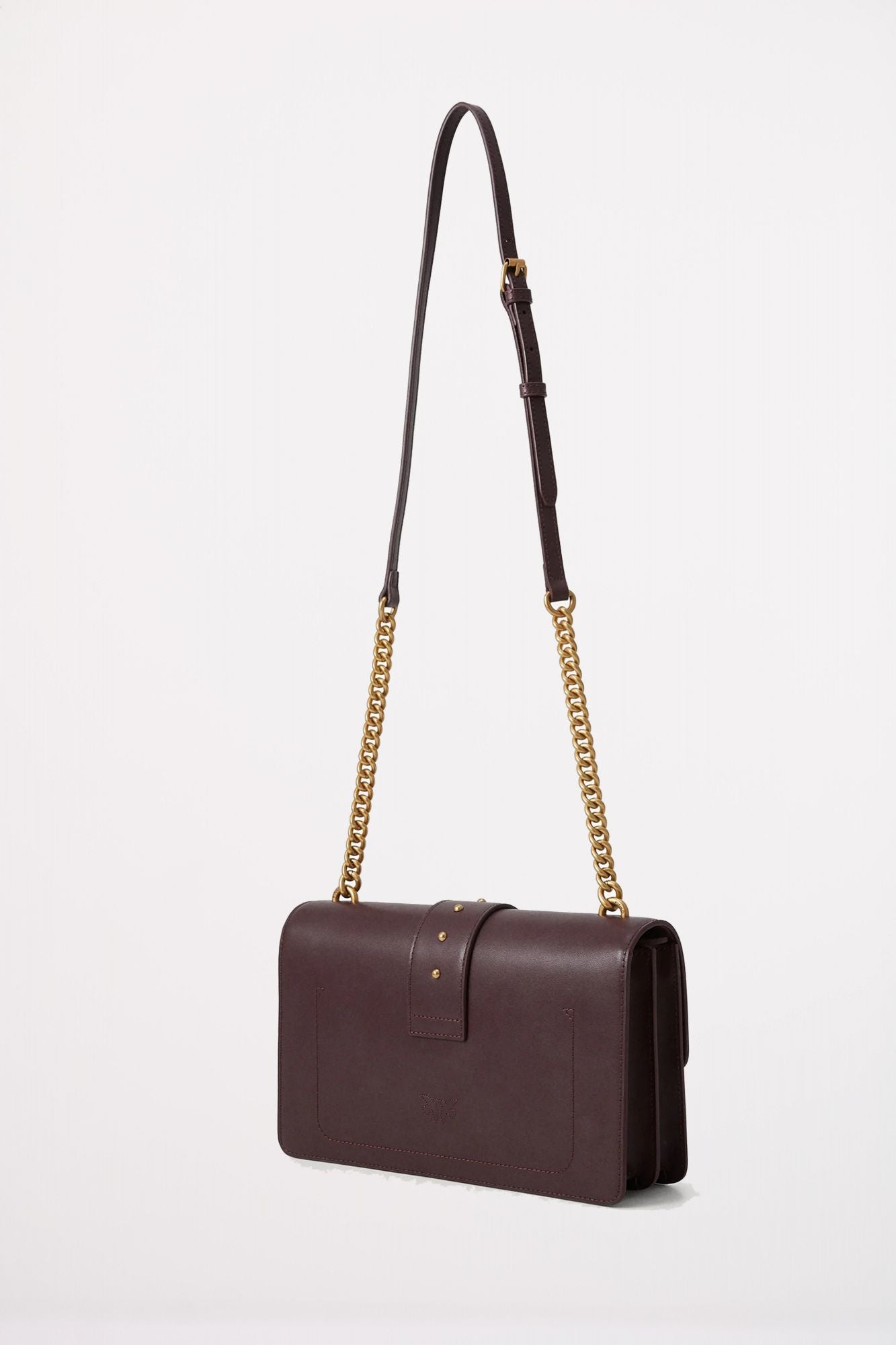 PINKO LOVE ICON MINI CL en color BURDEOS (2)