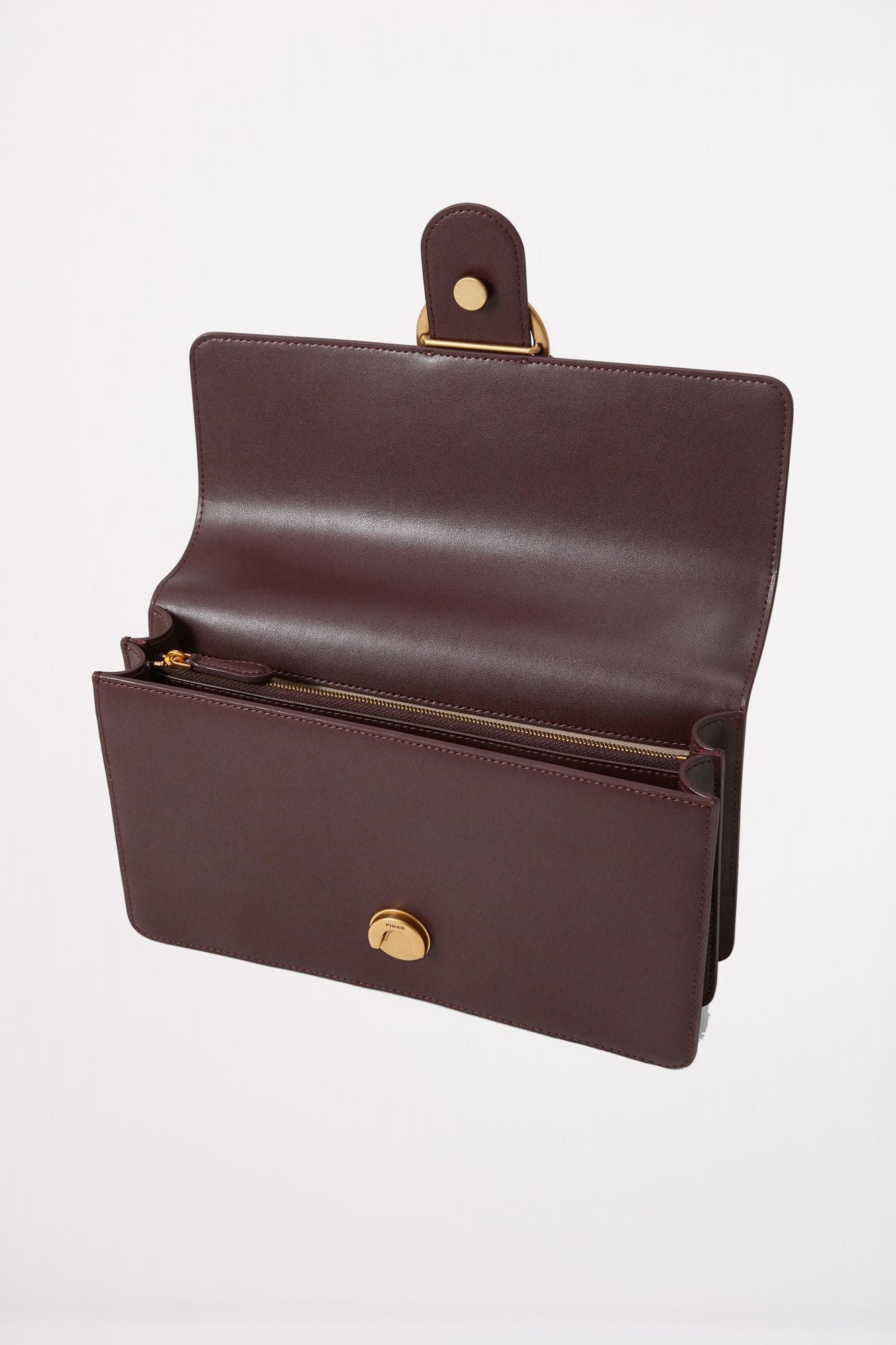 PINKO LOVE ICON MINI CL en color BURDEOS (3)