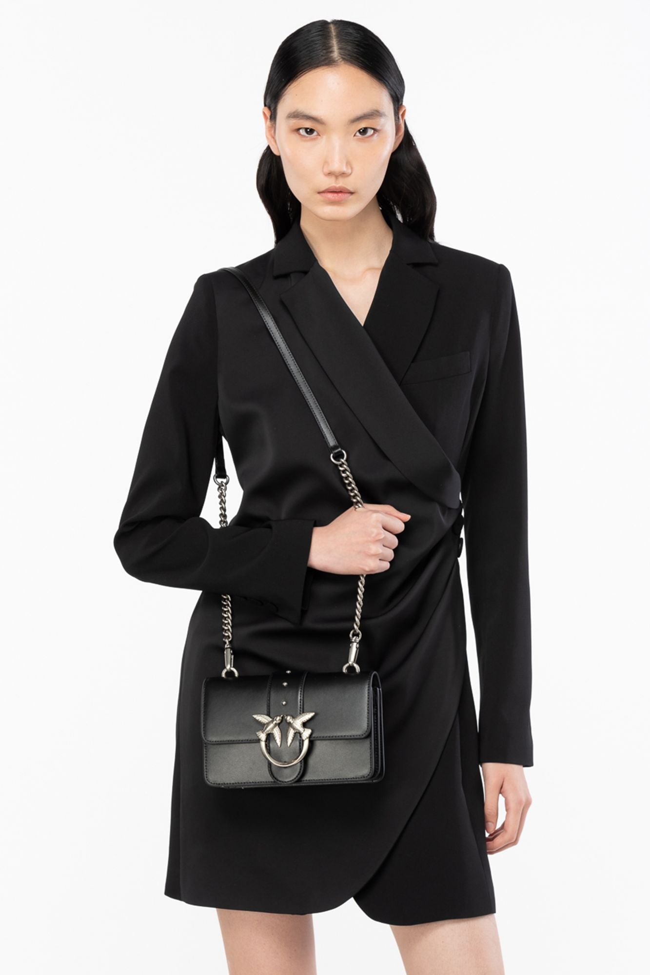 PINKO LOVE ONE MINI CL VITELL en color NEGRO (2)