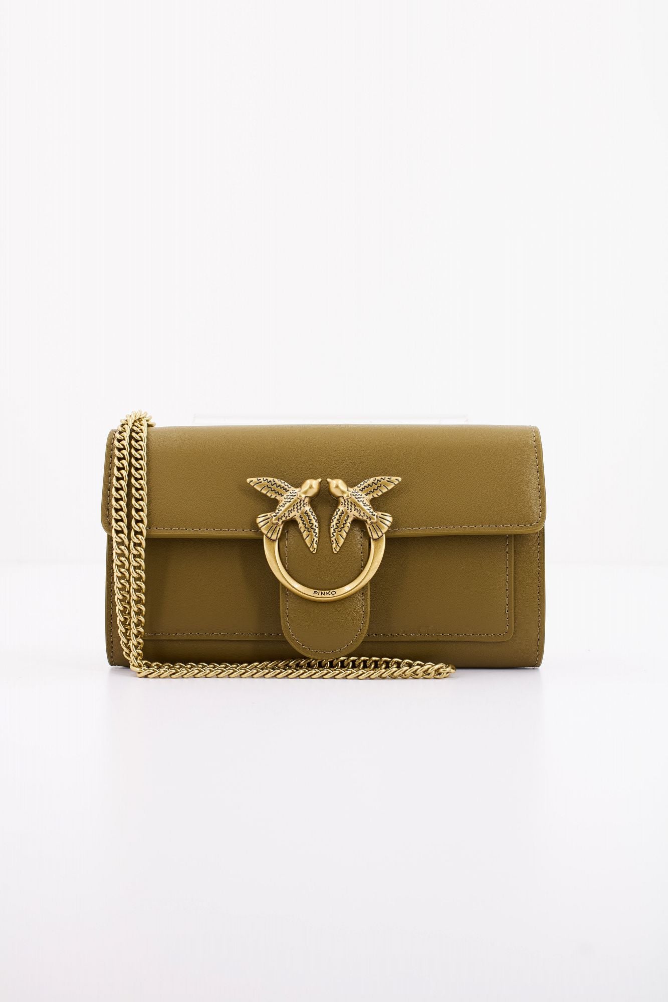 PINKO LOVE ONE WALLET C VITEL en color VERDE (1)