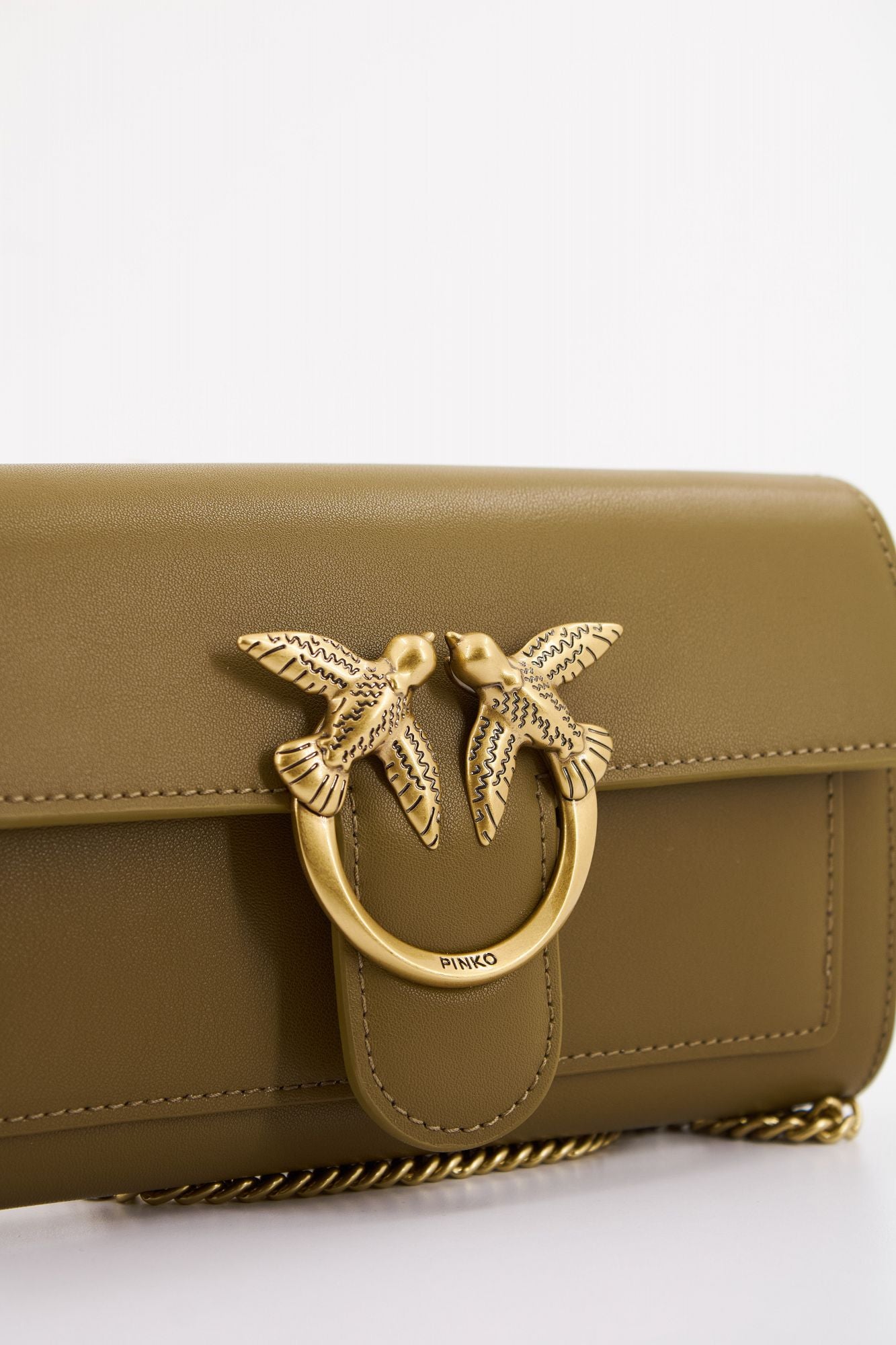 PINKO LOVE ONE WALLET C VITEL en color VERDE (4)