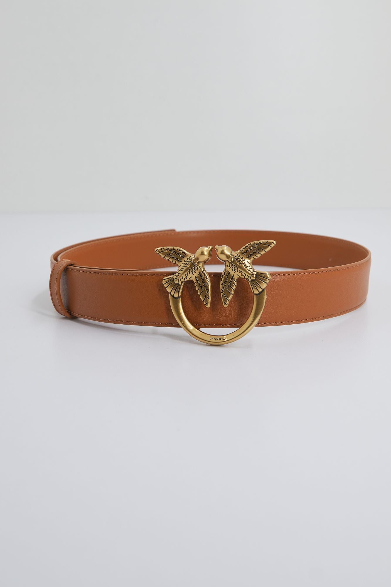 PINKO LOVE BERRY H3 BELT VITE en color MARRON (1)
