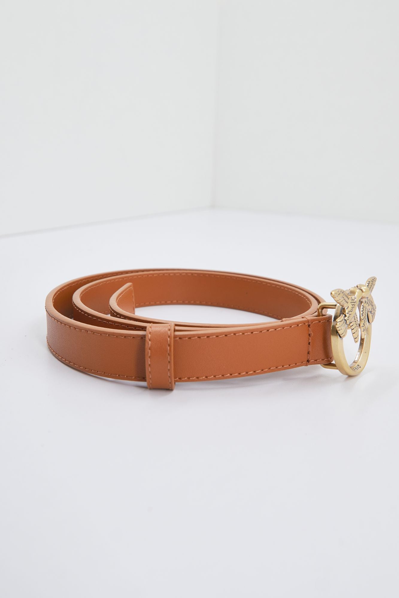 PINKO LOVE BERRY H2 BELT VITE en color MARRON (2)