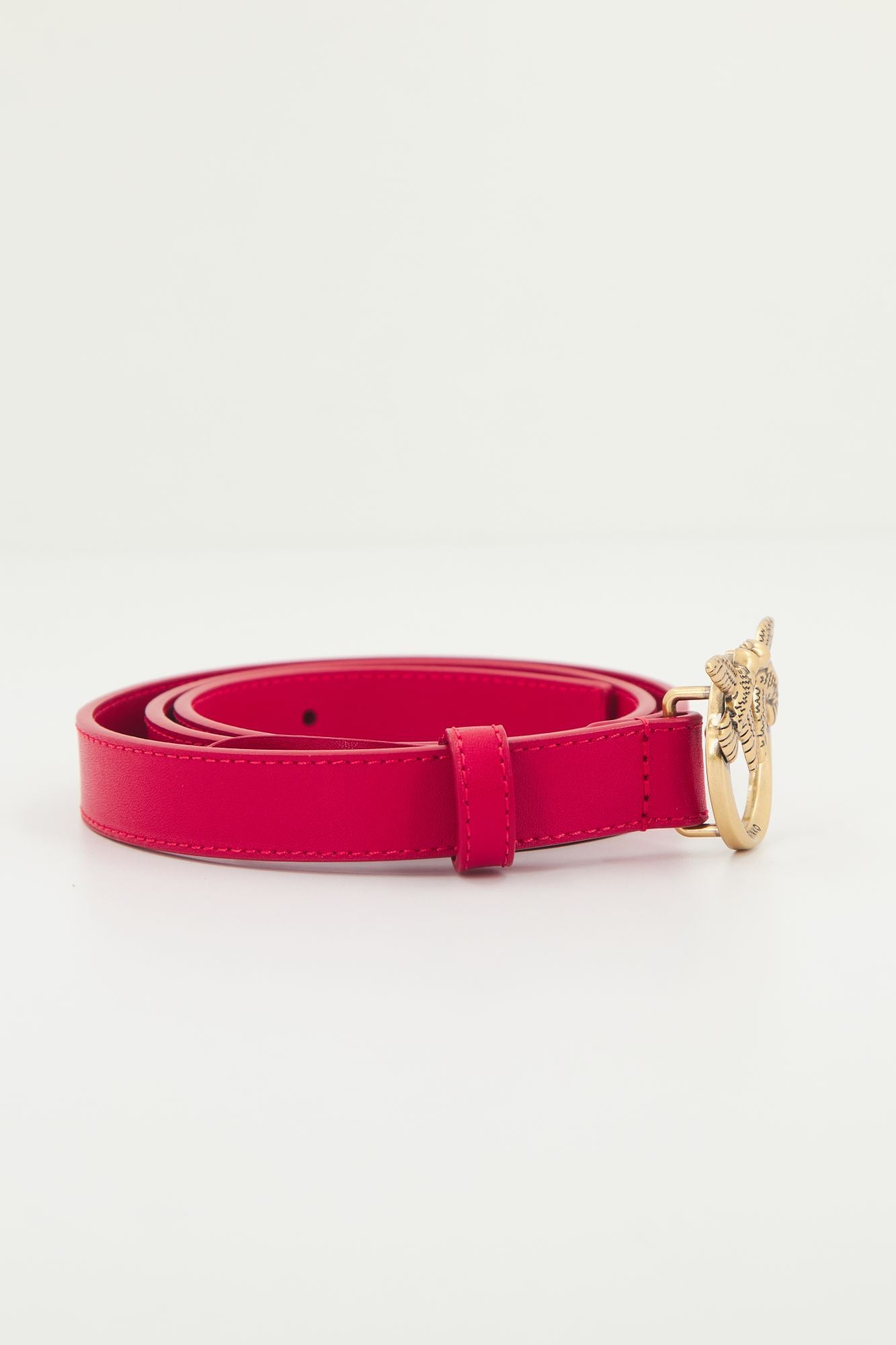 PINKO LOVE BERRY H2 BELT VITE en color ROJO (2)