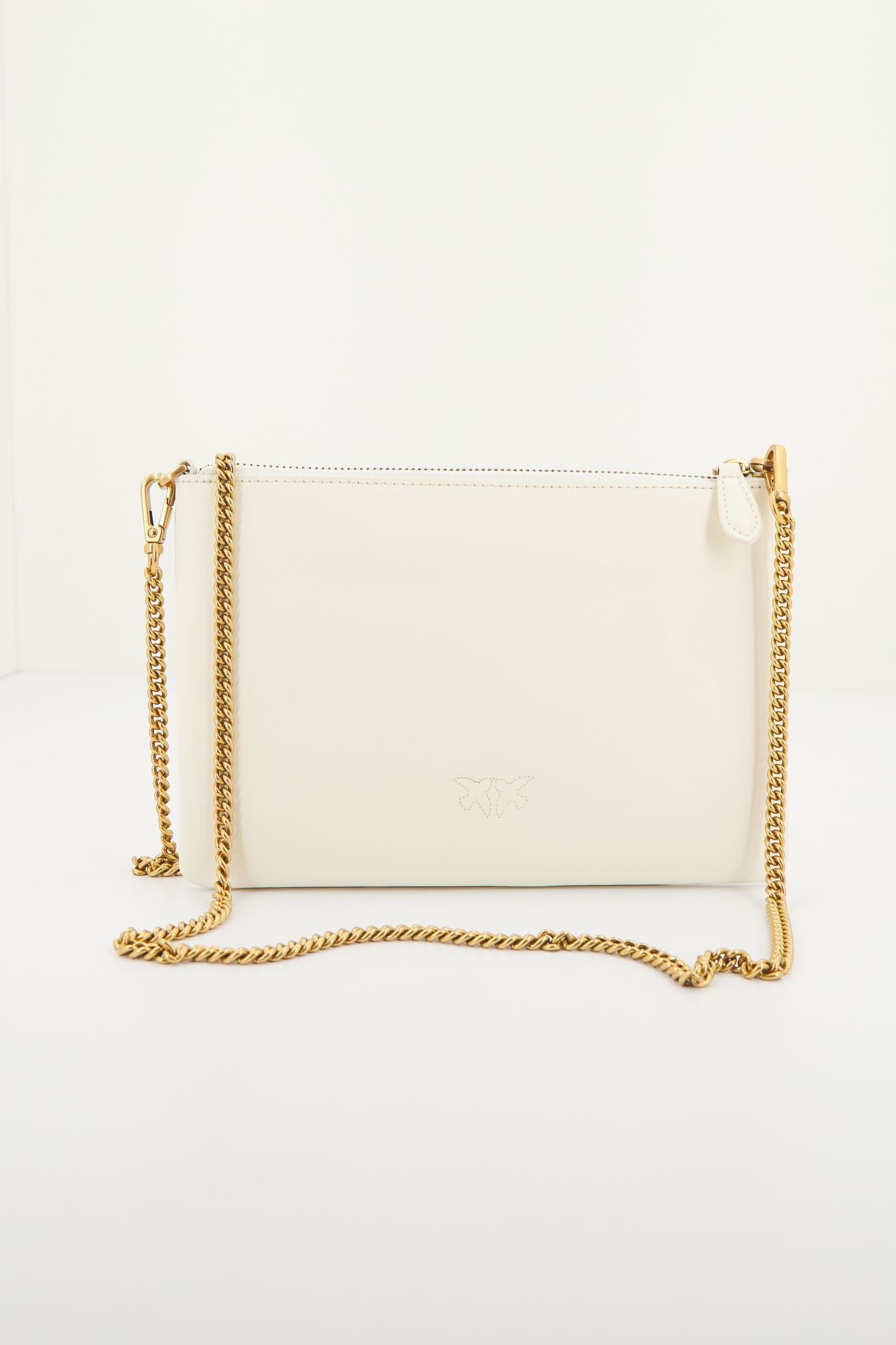 PINKO CLASSIC FLAT LOVE BAG SIMPLY en color BLANCO (3)