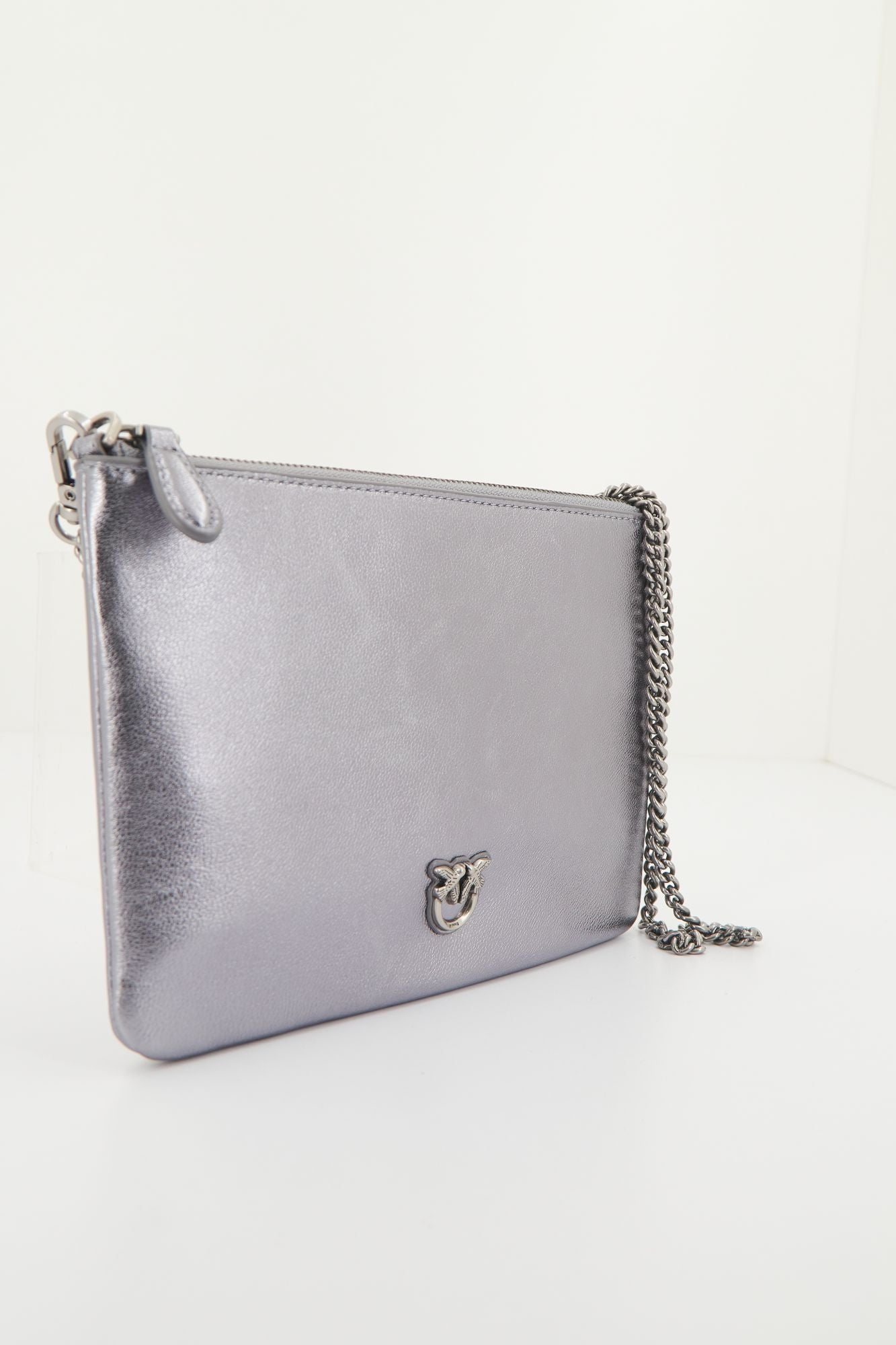 PINKO FLAT CLASSIC SHEEP NAPP en color GRIS (2)