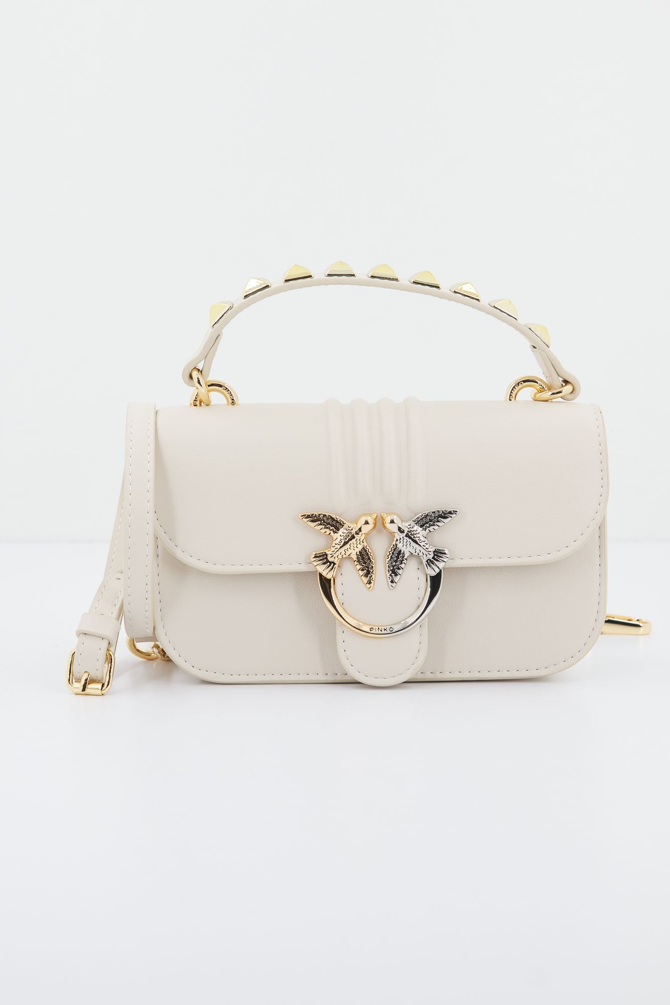 PINKO LOVE BELL MINI H en color BEIS (1)