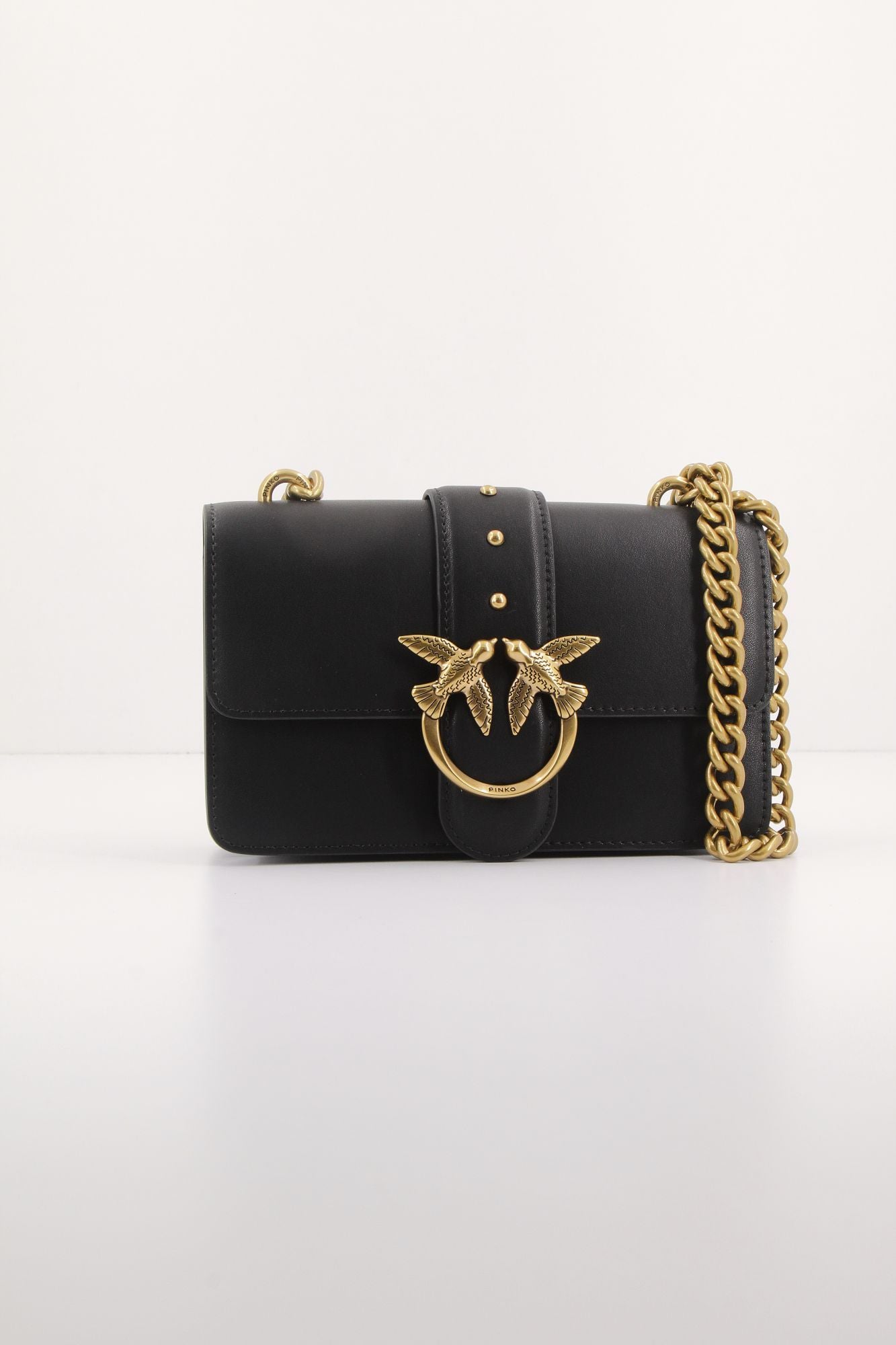 PINKO LOVE ONE MINI C VITELLO en color NEGRO (1)
