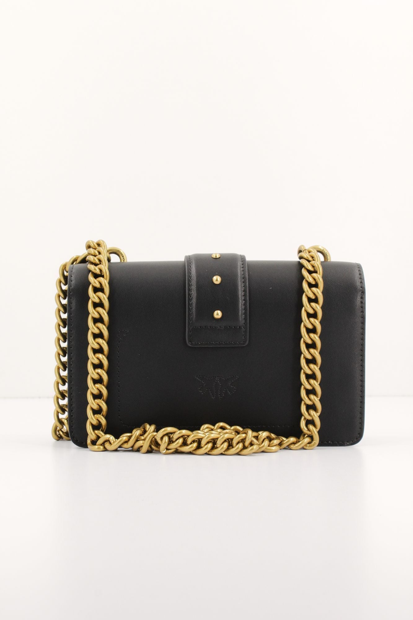 PINKO LOVE ONE MINI C VITELLO en color NEGRO (3)