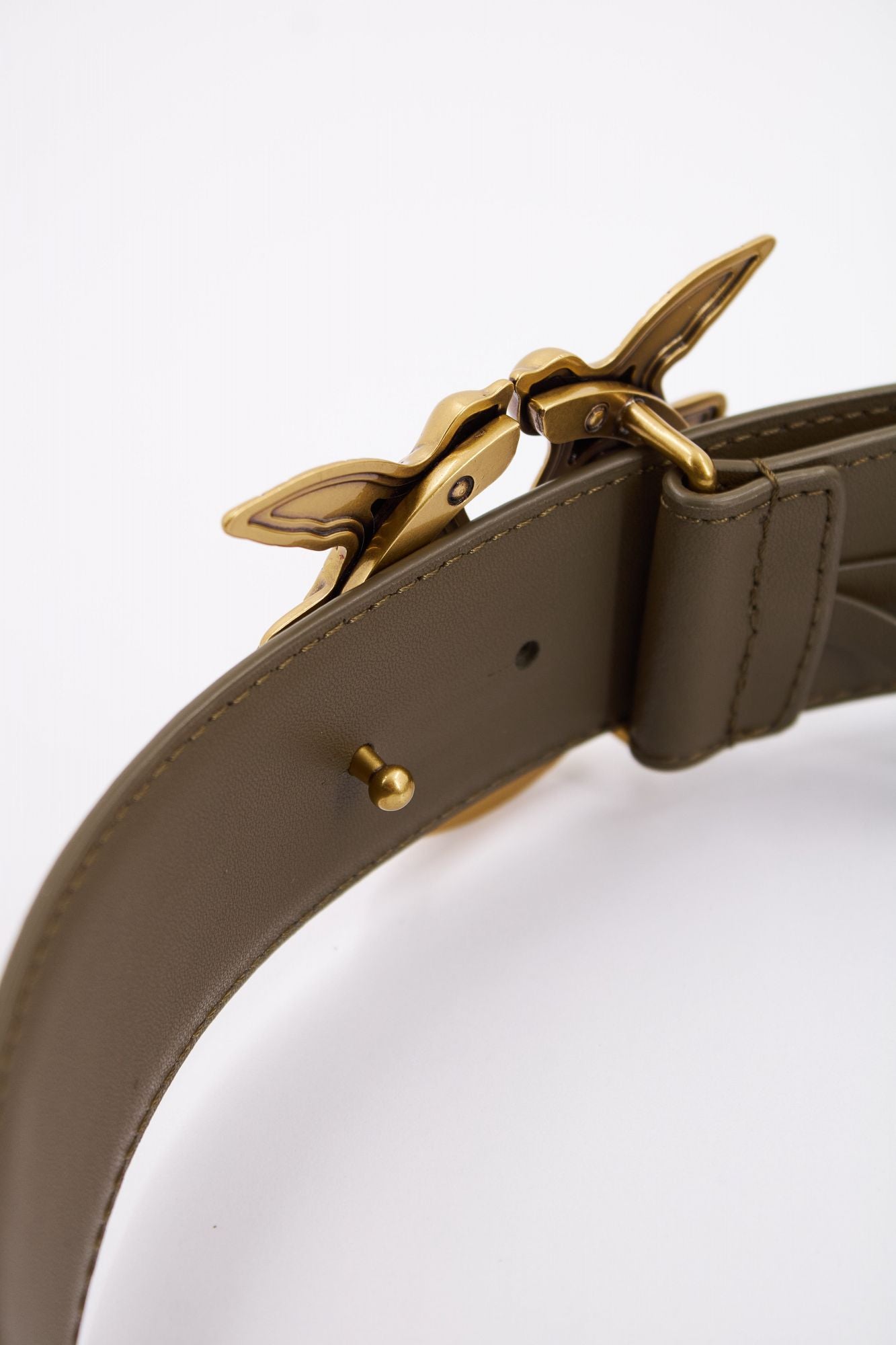 PINKO LOVE BERRY H4 BELT VITE en color VERDE (3)