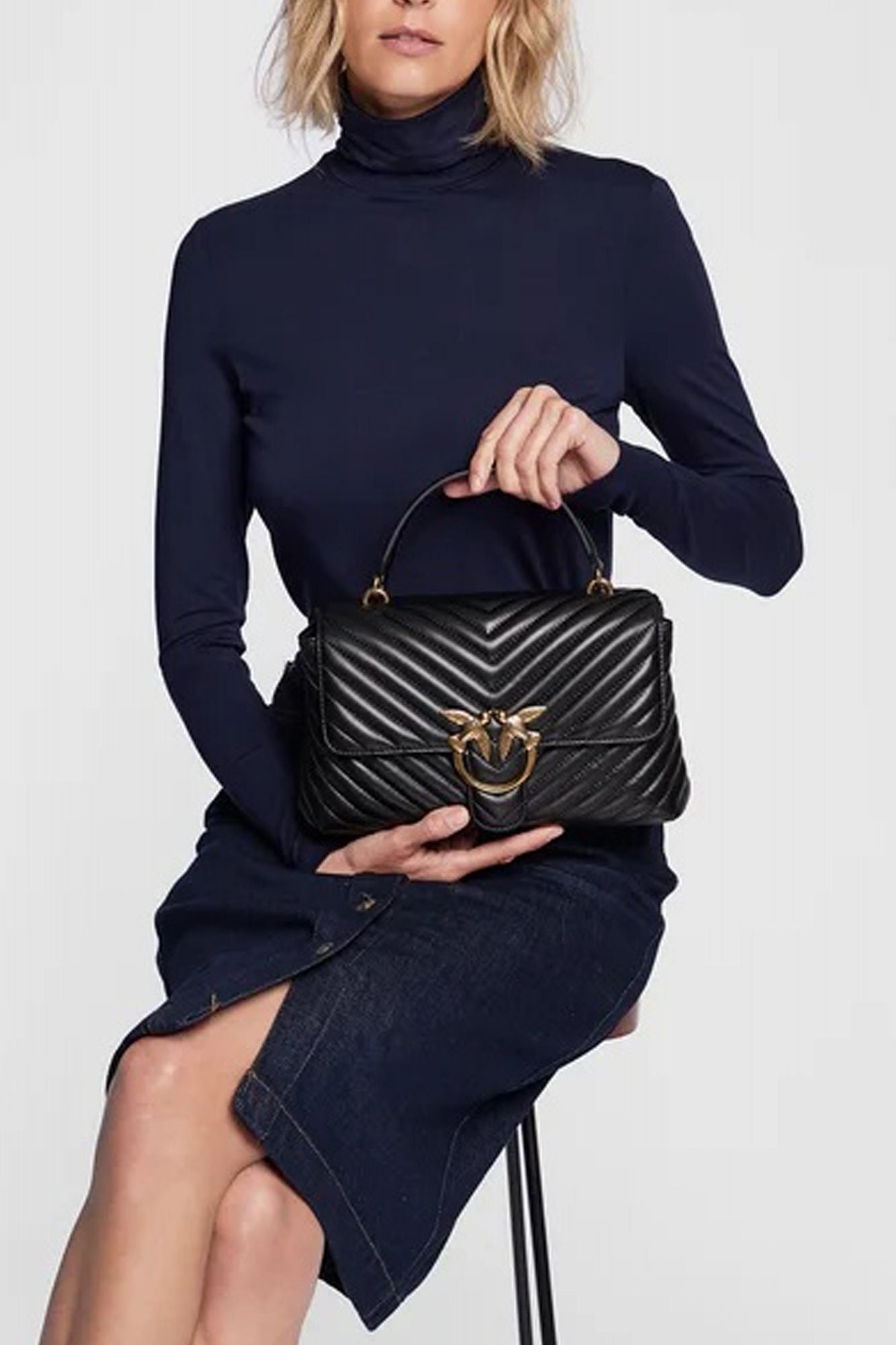 PINKO LOVE LADY PUFF CLASSIC en color NEGRO (4)