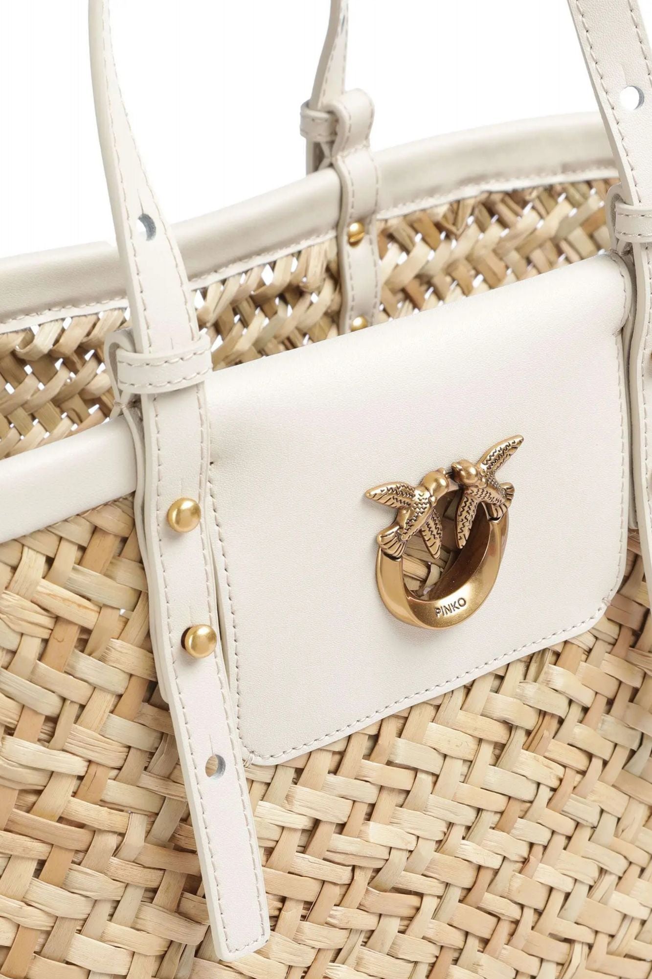 PINKO LOVE SUMMER BASKET en color BLANCO (3)