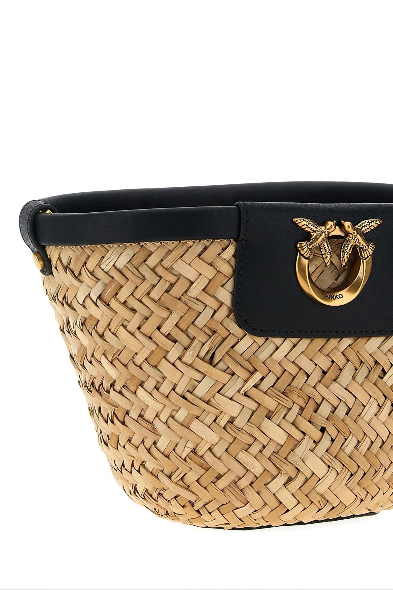 PINKO LOVE SUMMER BUCKET en color NEGRO (3)