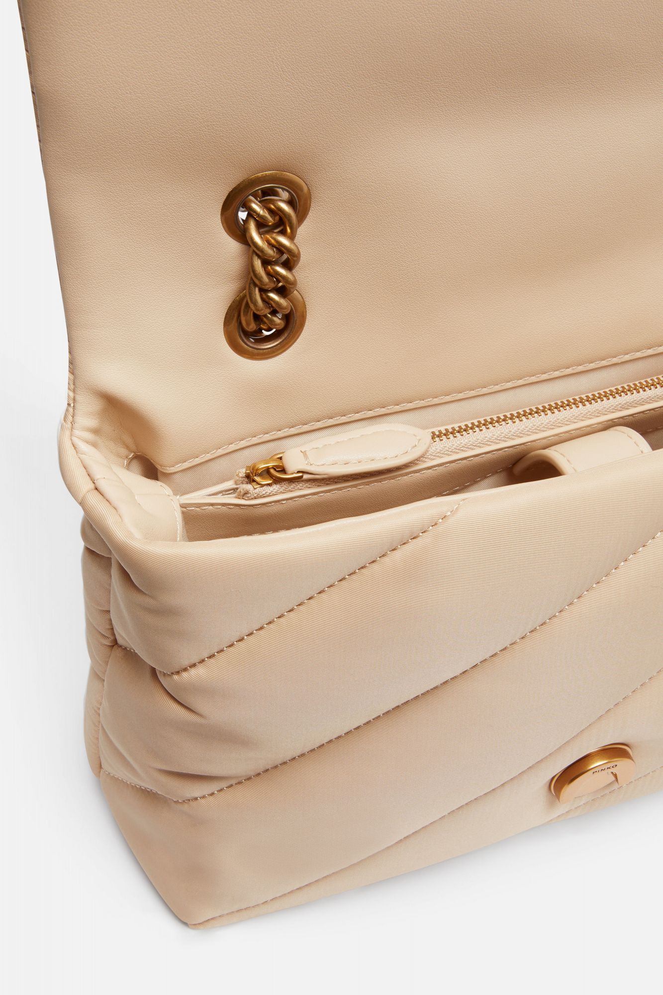 PINKO LOVE PUFF CLASSIC CL en color BEIS (4)