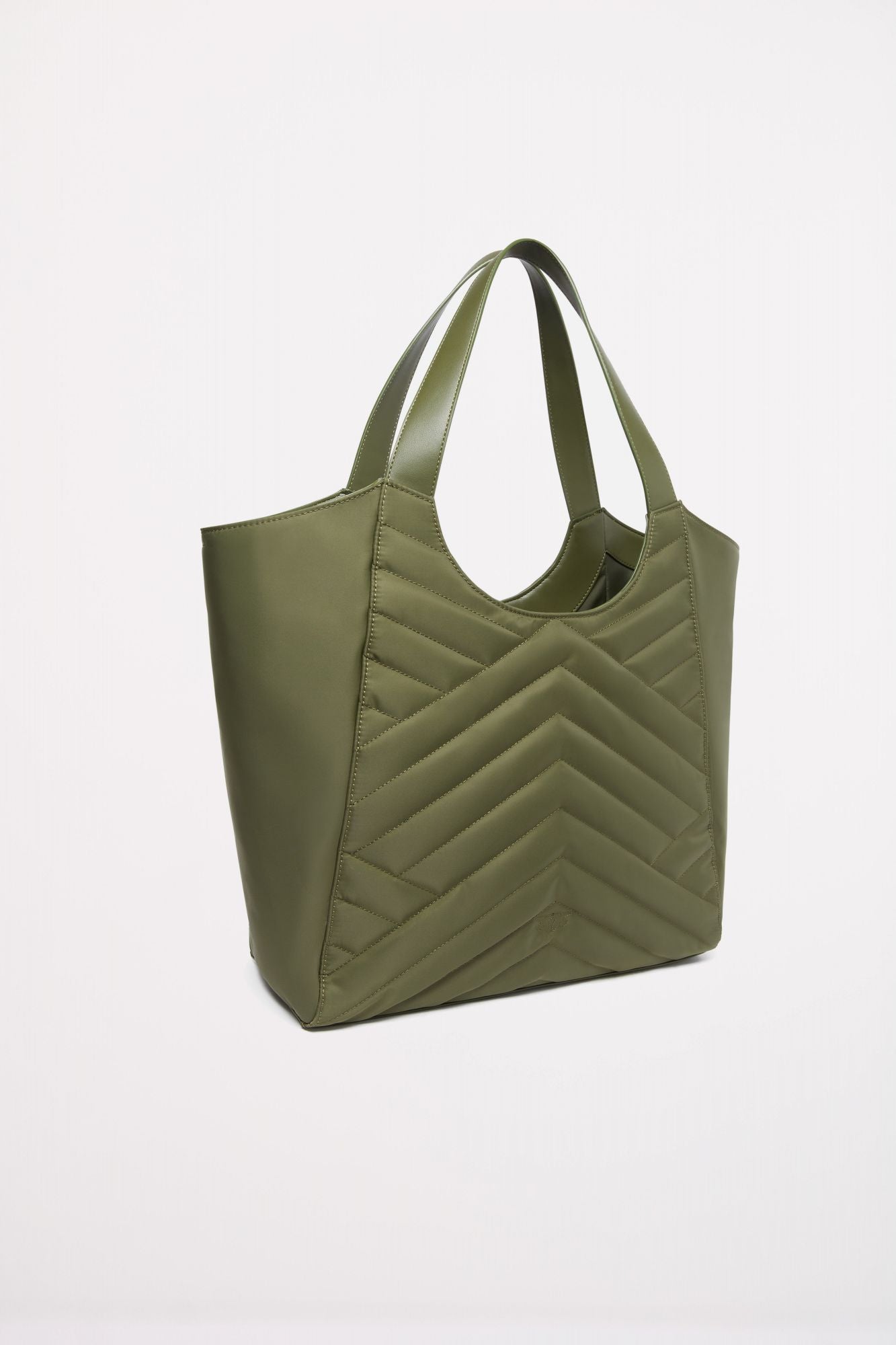 PINKO TOTE BAG PUZZLE RECYCLE en color VERDE (2)