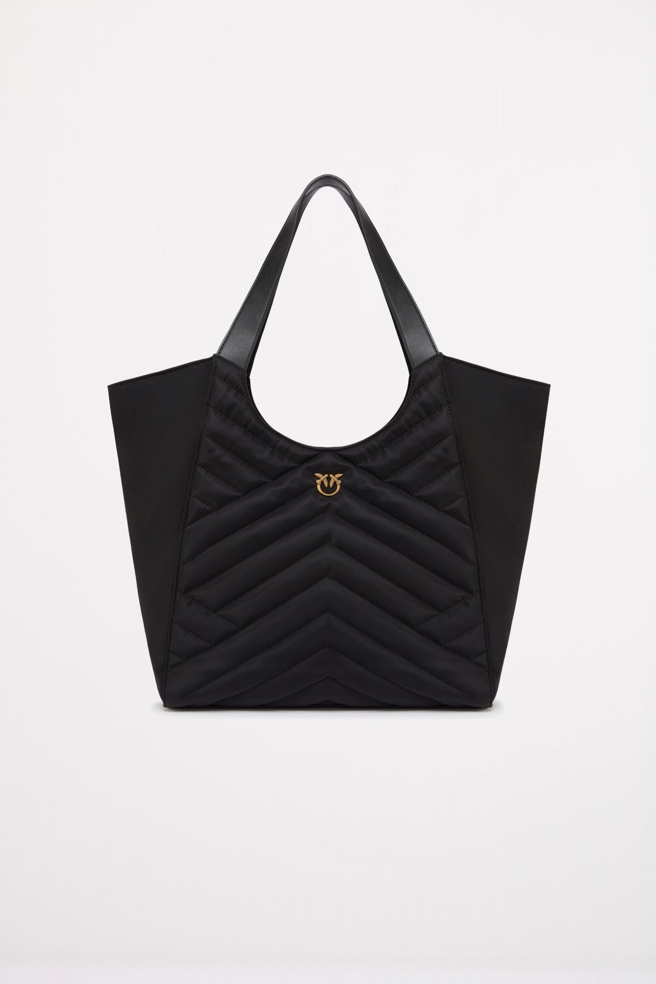 PINKO TOTE BAG PUZZLE RECYCLE en color NEGRO (1)