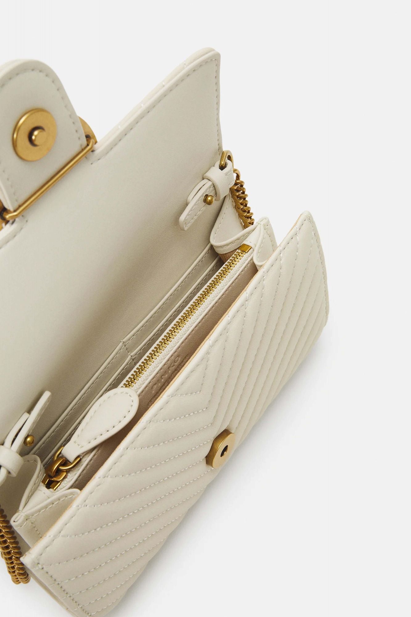 PINKO LOVE MINI ICON WALLET en color BLANCO (3)