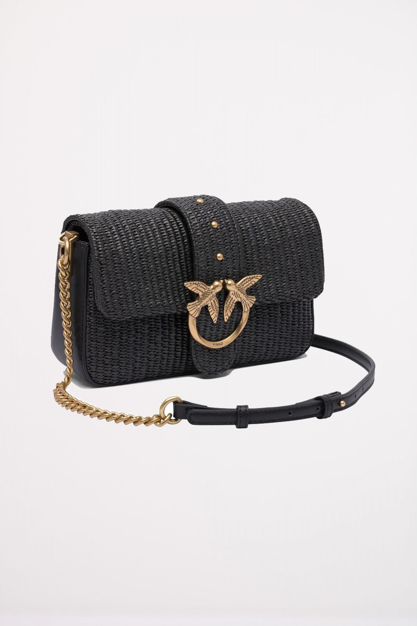 PINKO LOVE ONE MINI SLOUCHY en color NEGRO (2)