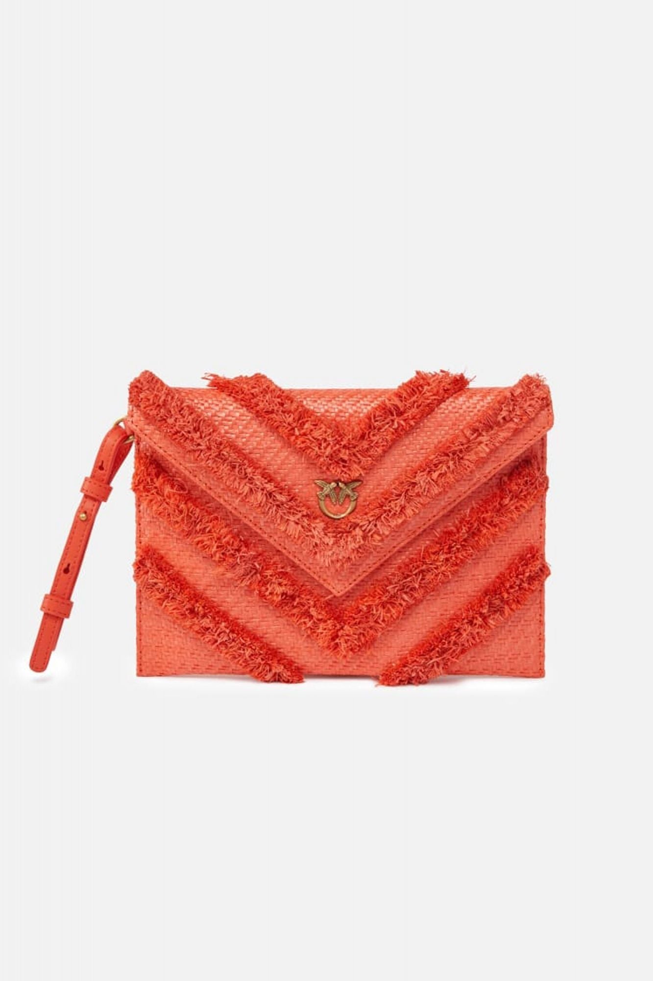PINKO FLAT PURSE HANDLE en color NARANJA (1)