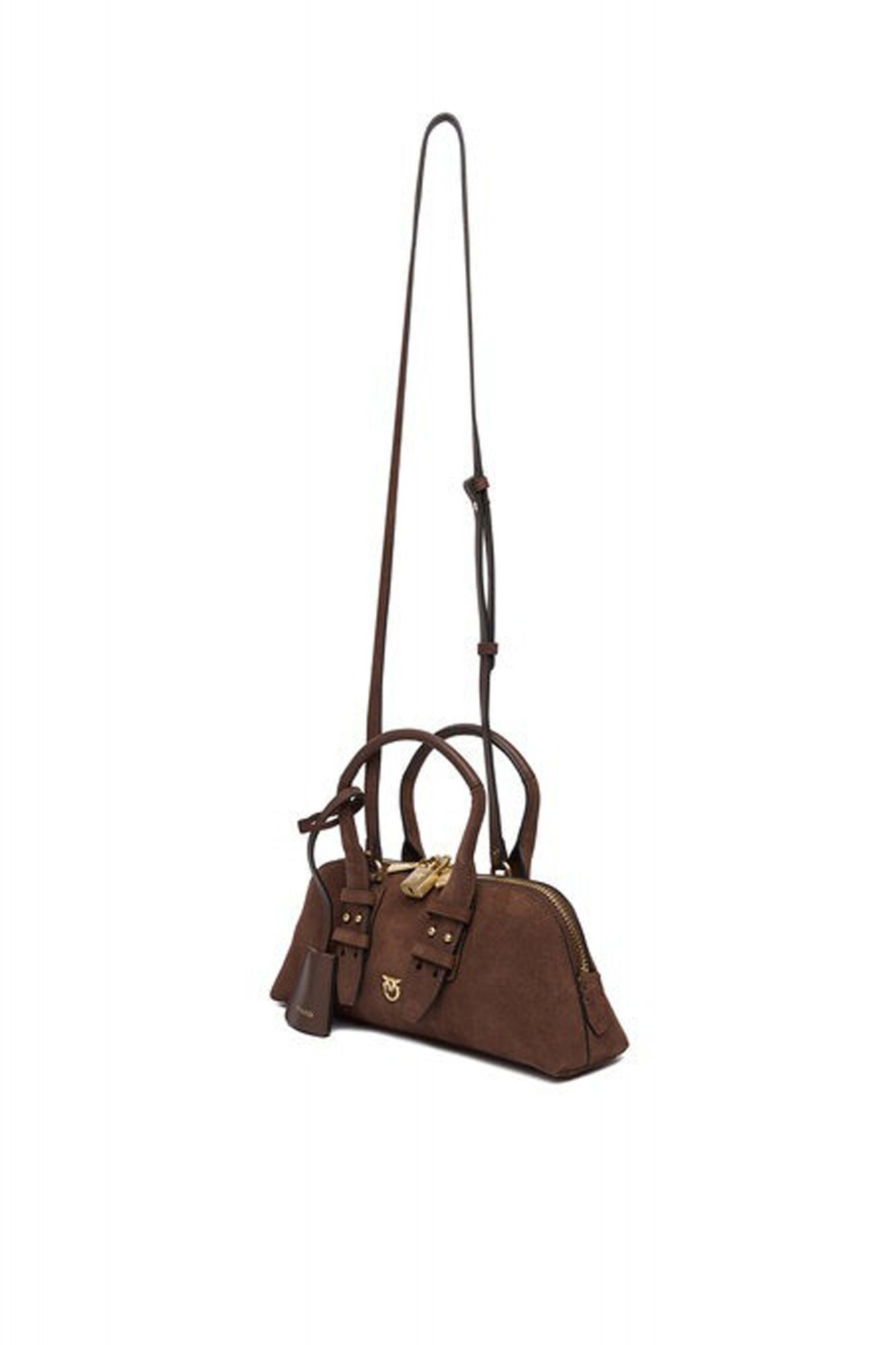 PINKO BOWLING BAG BAGUETTE SU en color MARRON (3)
