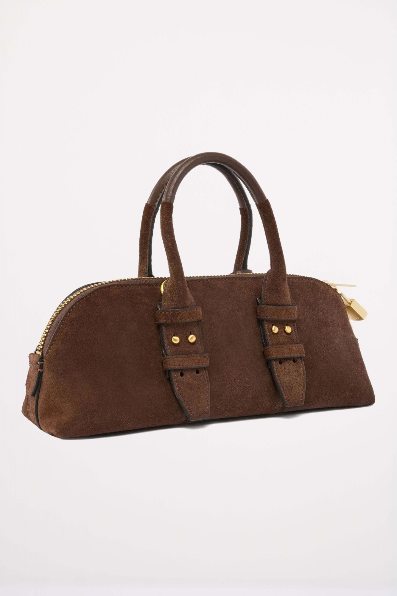 PINKO BOWLING BAG BAGUETTE SU en color MARRON (2)