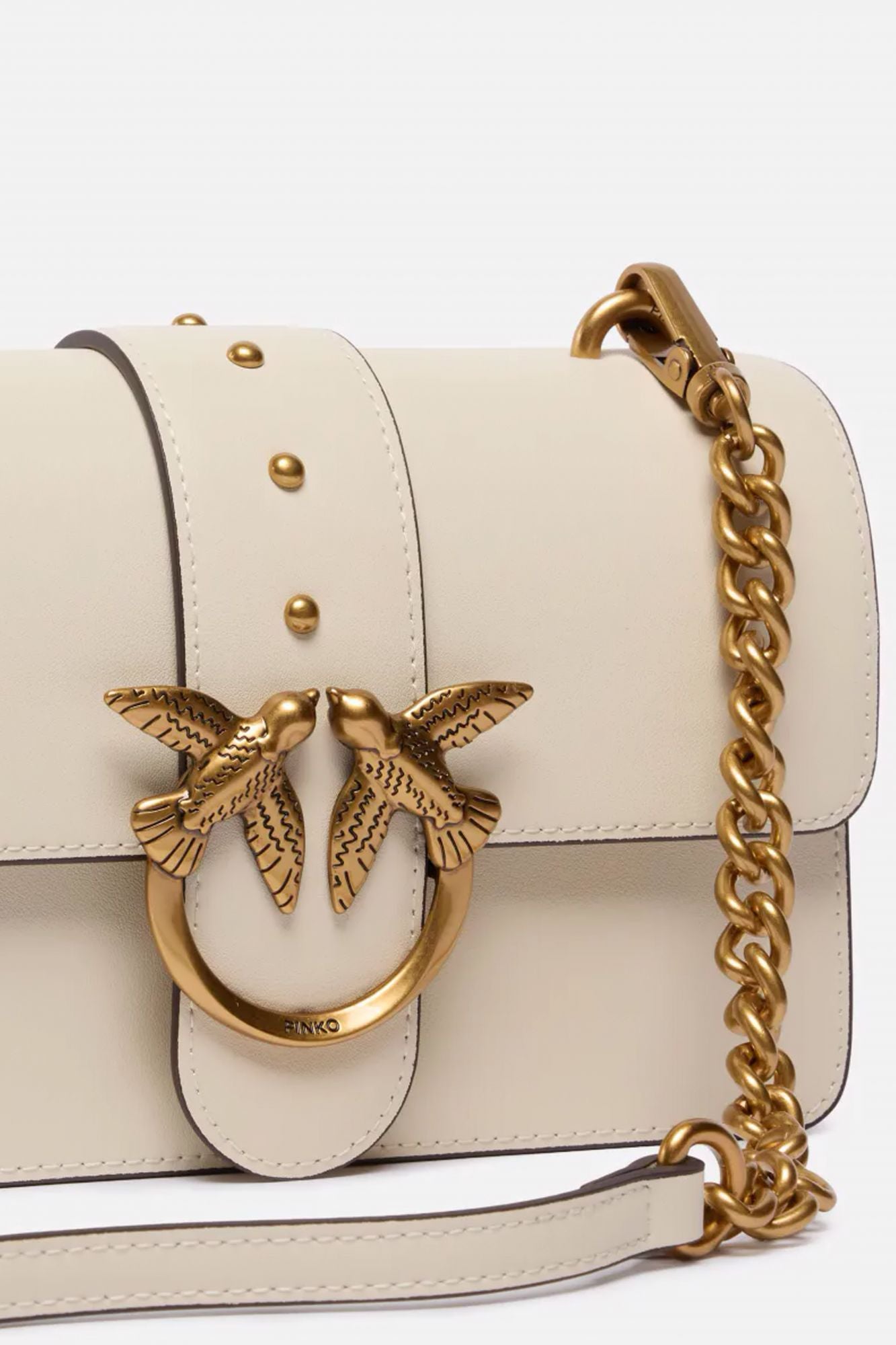 PINKO LOVE ONE MINI ST. CL VI en color BEIS (4)