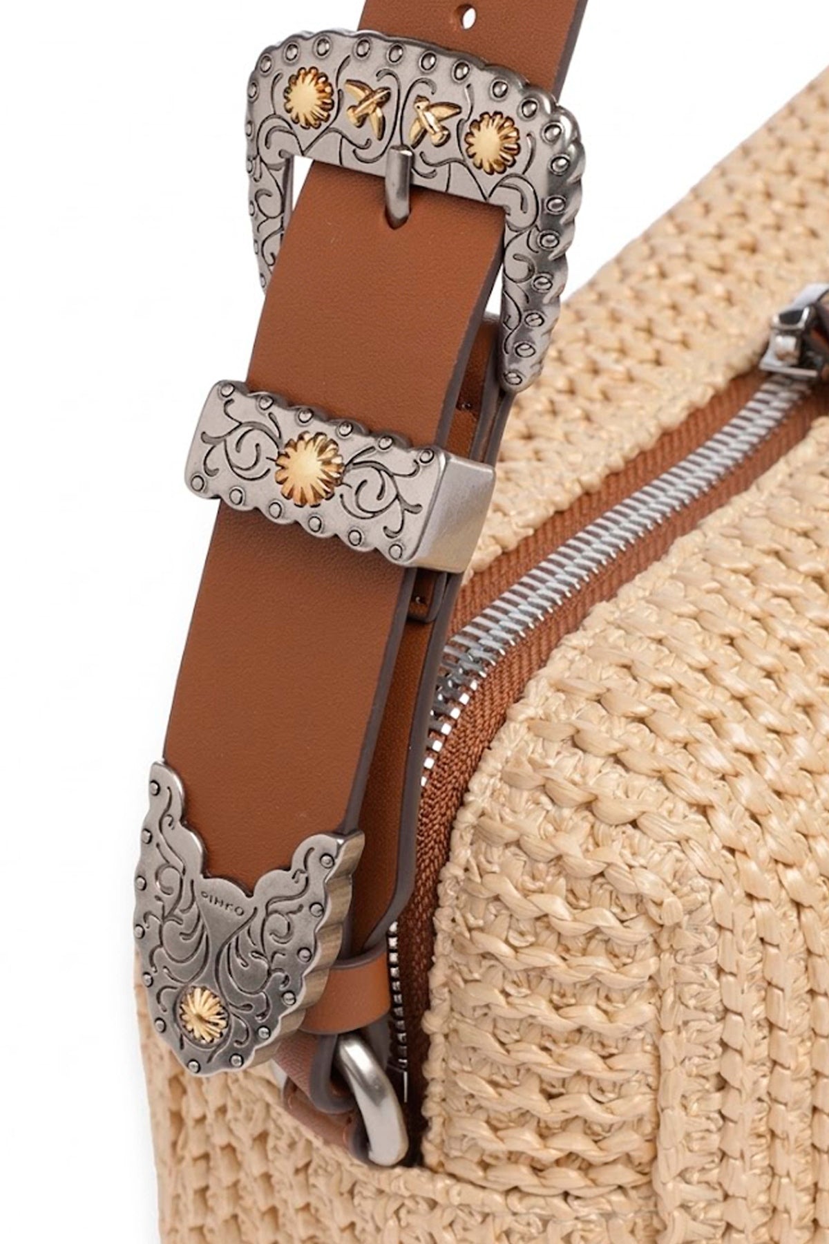 PINKO BAULETTO TRITTICO en color MARRON CLARO (2)