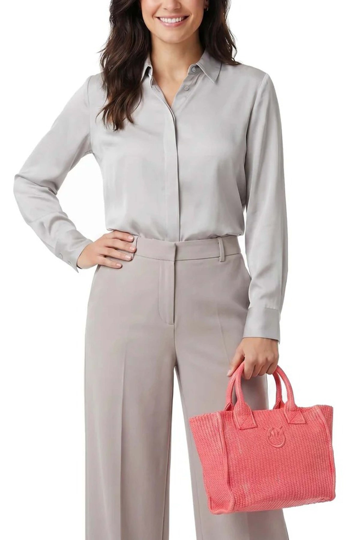PINKO BEACH SHOPPER MINI en color ROSA (1)