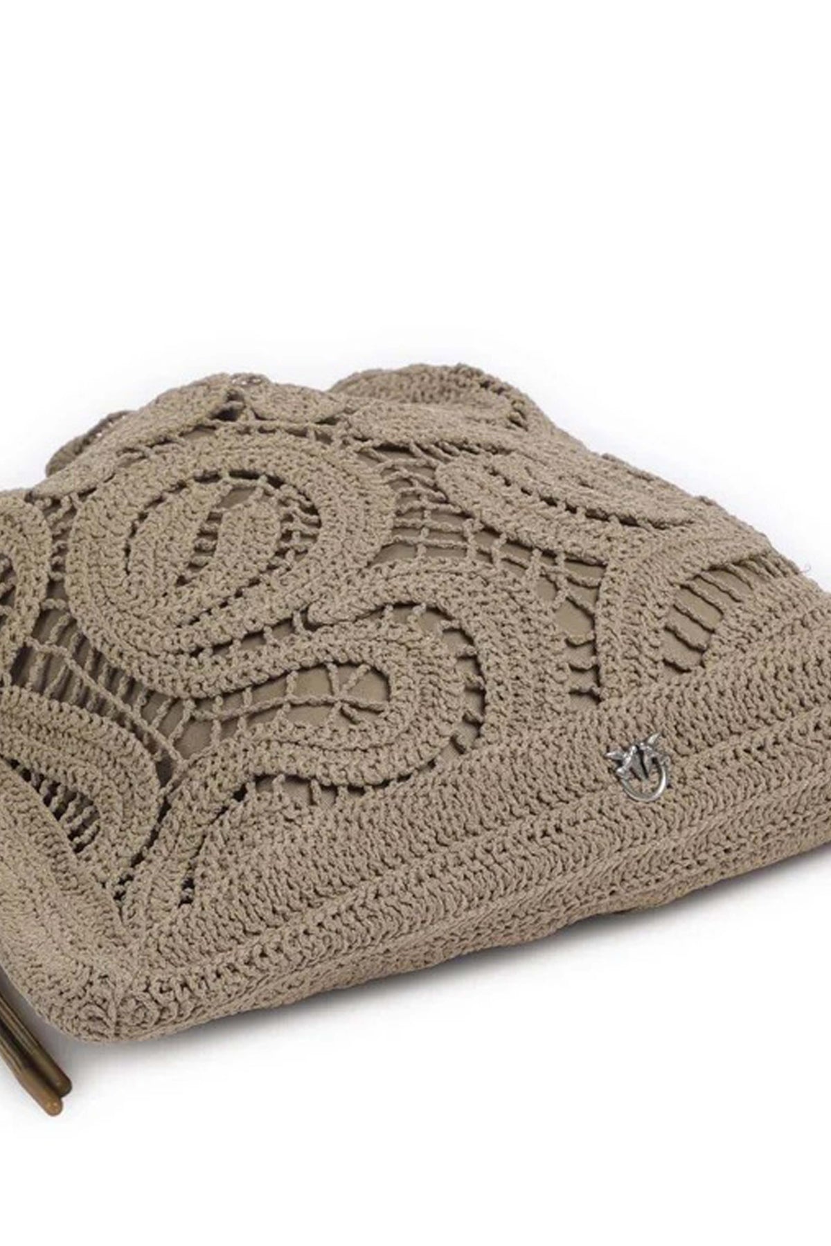 PINKO SHOPPER CROCHET en color MARRON CLARO (4)