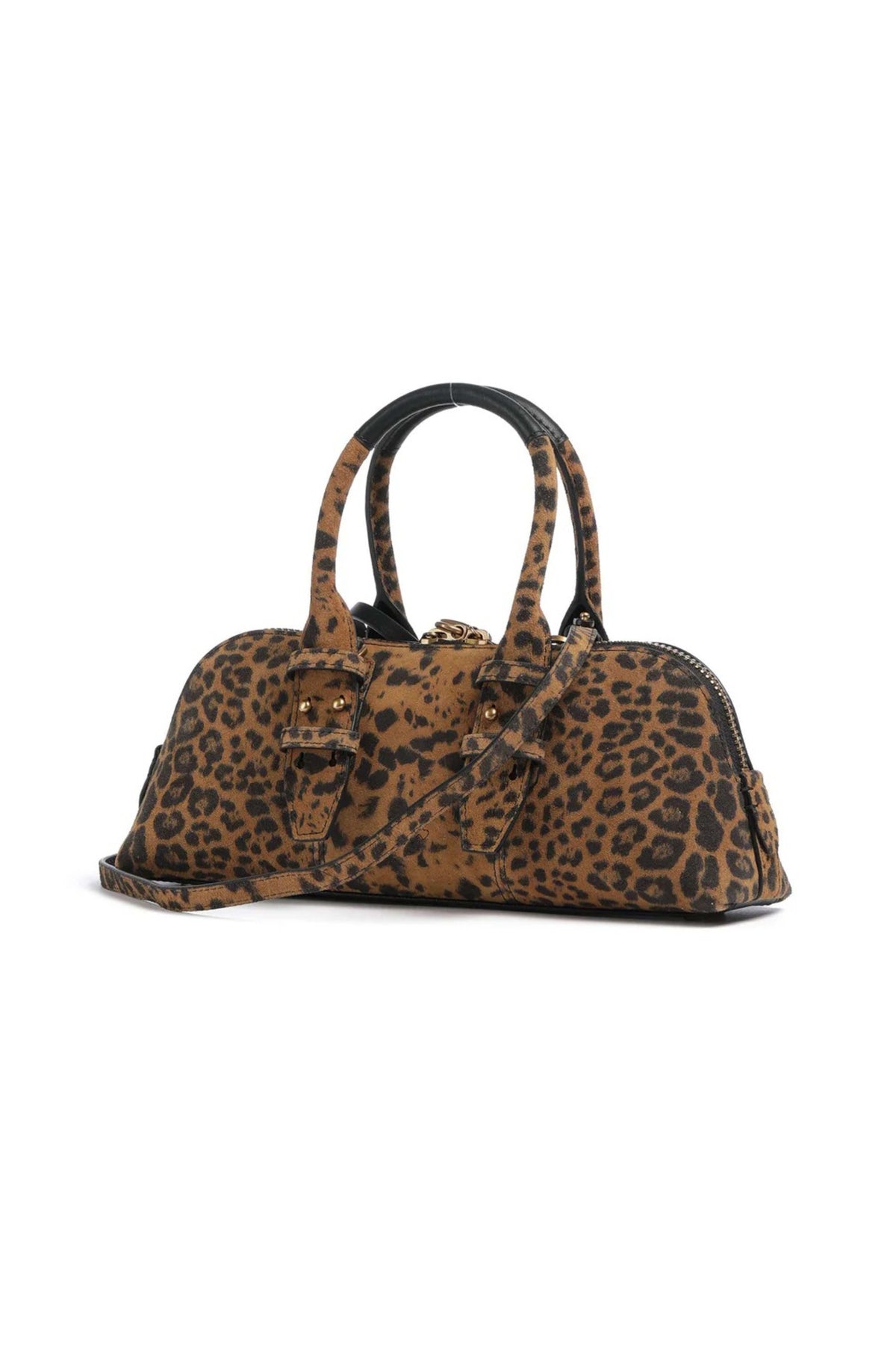PINKO BOWLING BAG BAGUETTE en color ANIMAL PRINT (3)