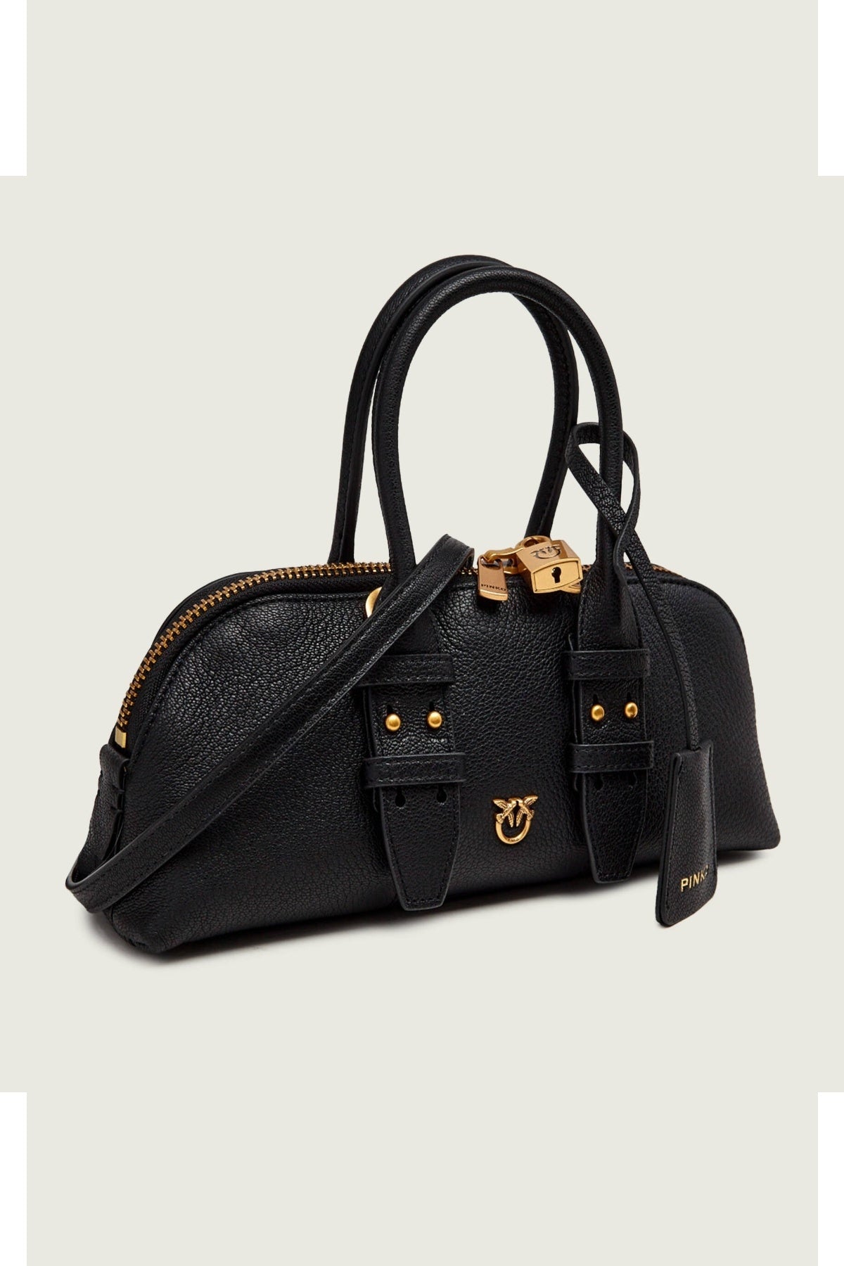 PINKO 105334 A2JC BOWLING BAG HORIZONTAL en color NEGRO (2)