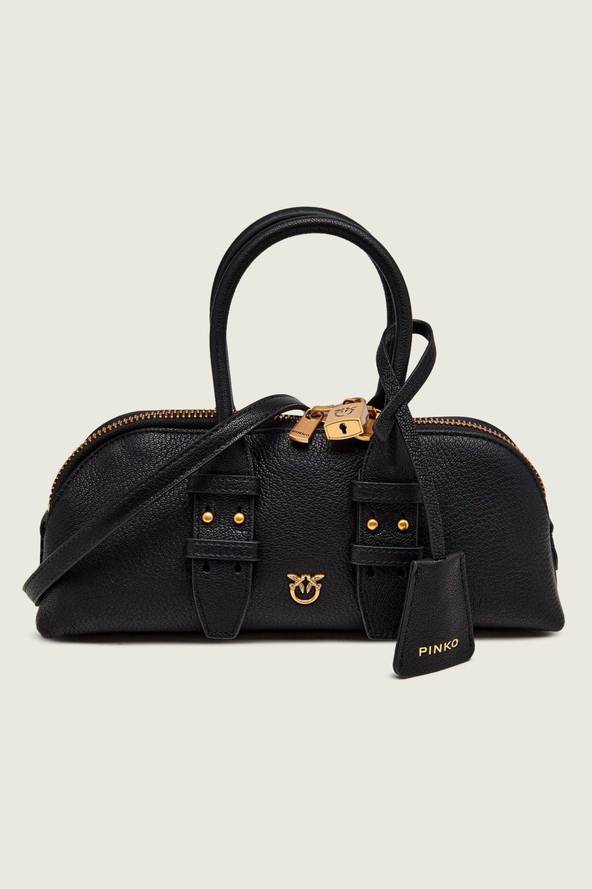 PINKO 105334 A3CX BOWLING BAG HORIZONTAL en color NEGRO (1)