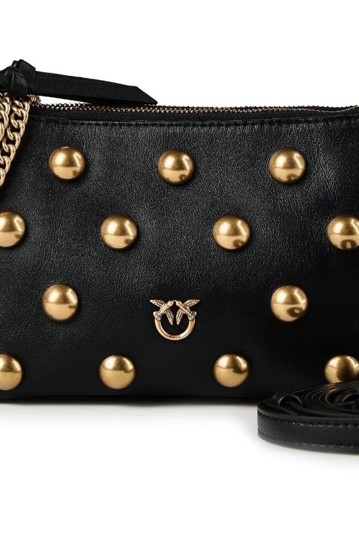 PINKO 107020 A0QO DOUBLE MINI FULL STUDS en color NEGRO (2)