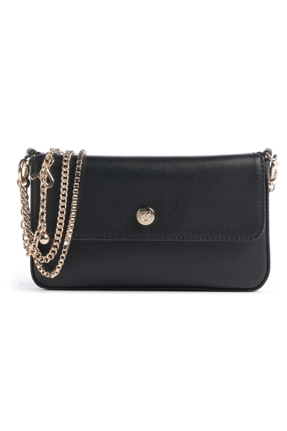 PINKO 107028 A0QO PHONE POCKET CHAIN VITE en color NEGRO (1)