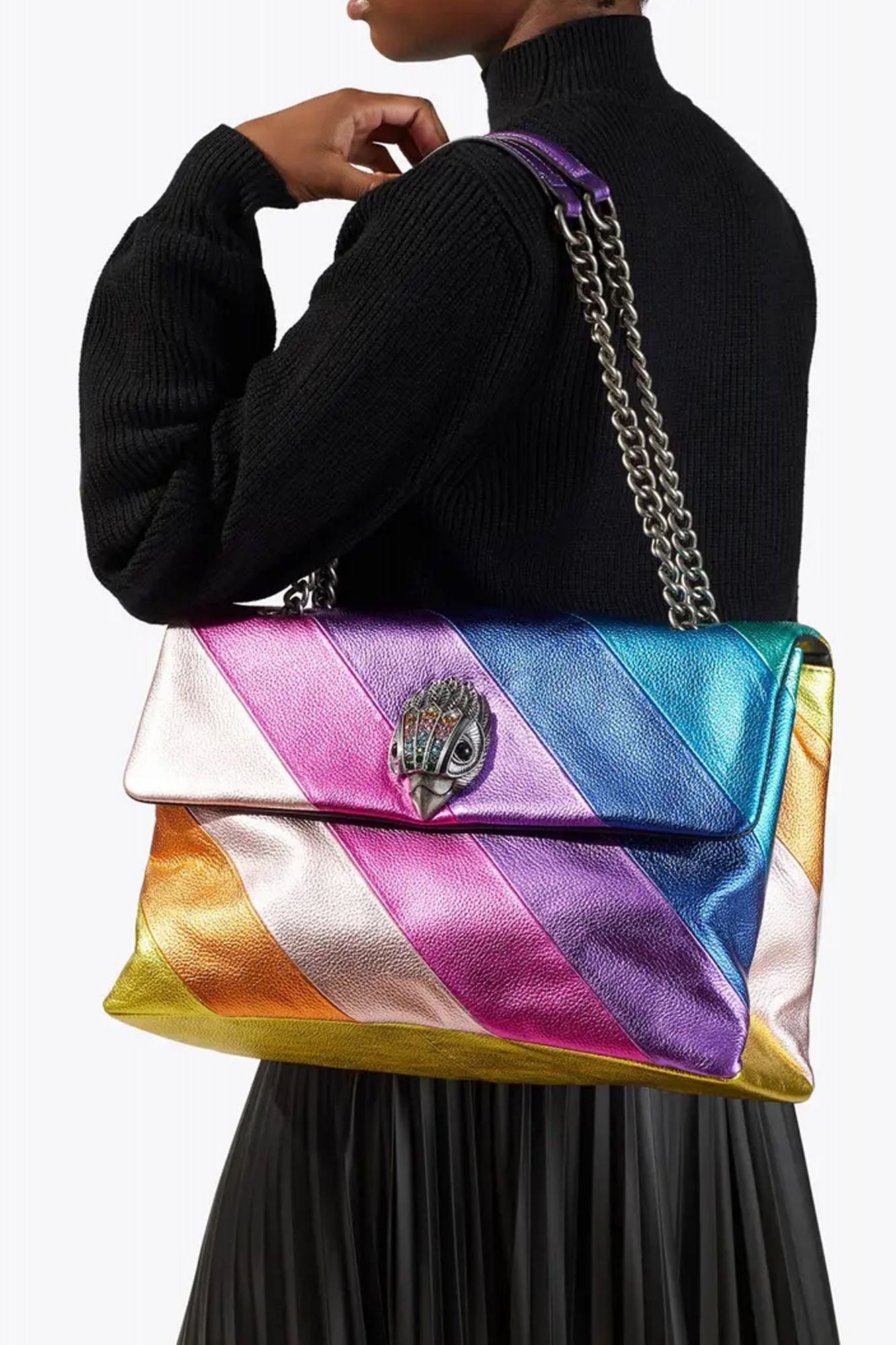 KURT GEIGER LONDON LTHR XXL KENSINGTON BAG en color MULTICOLOR (2)