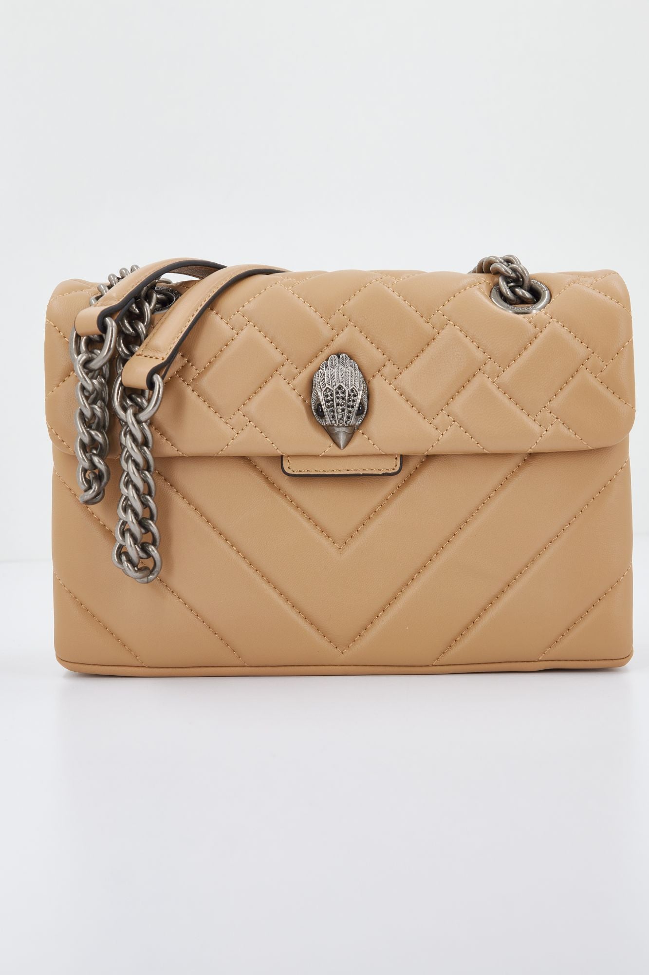 KURT GEIGER LONDON LEATHER KENSINGTON X BA en color MARRON CLARO (1)