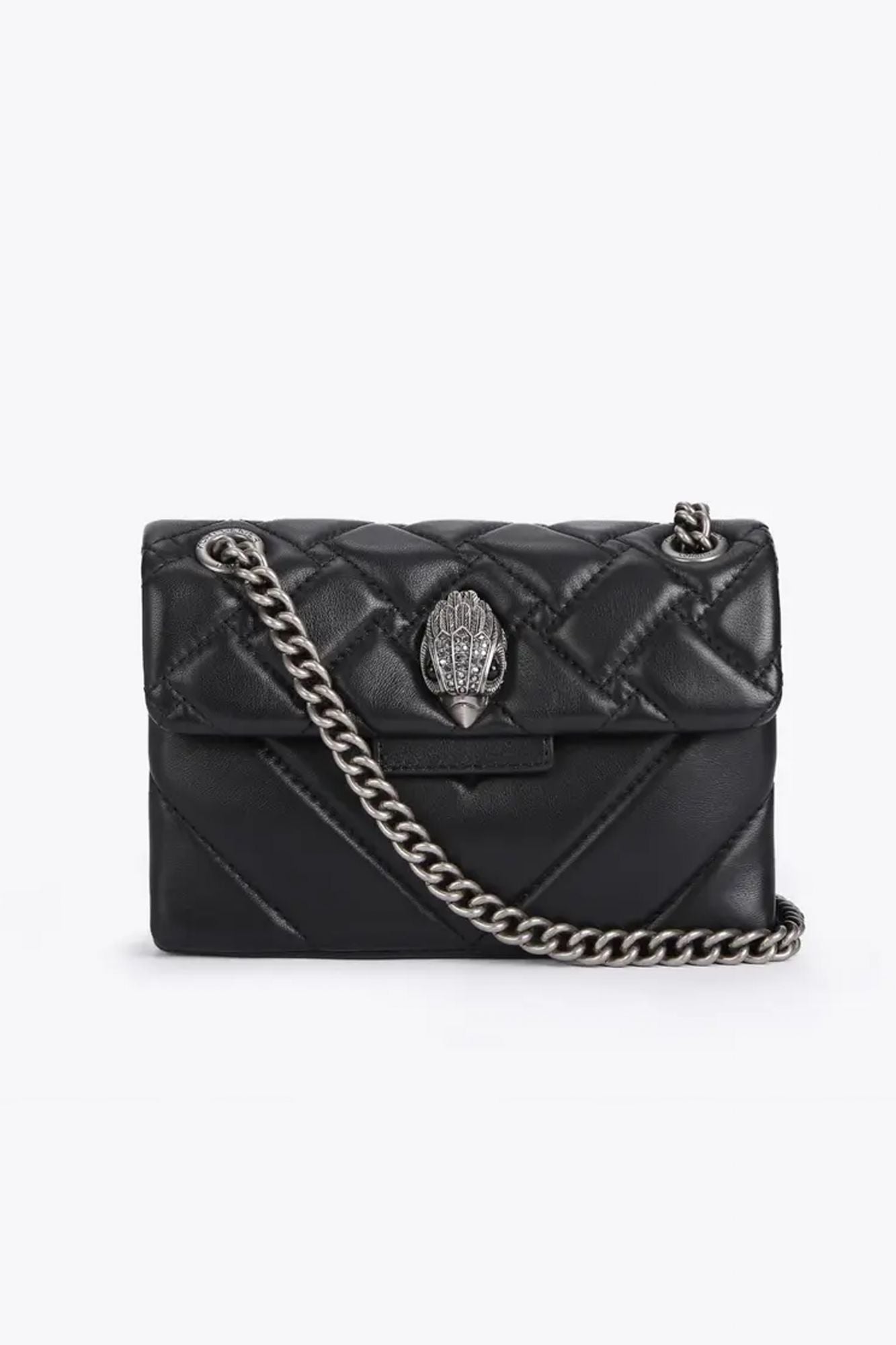 KURT GEIGER LONDON LEATHER MINI KENSINGTON en color NEGRO (1)