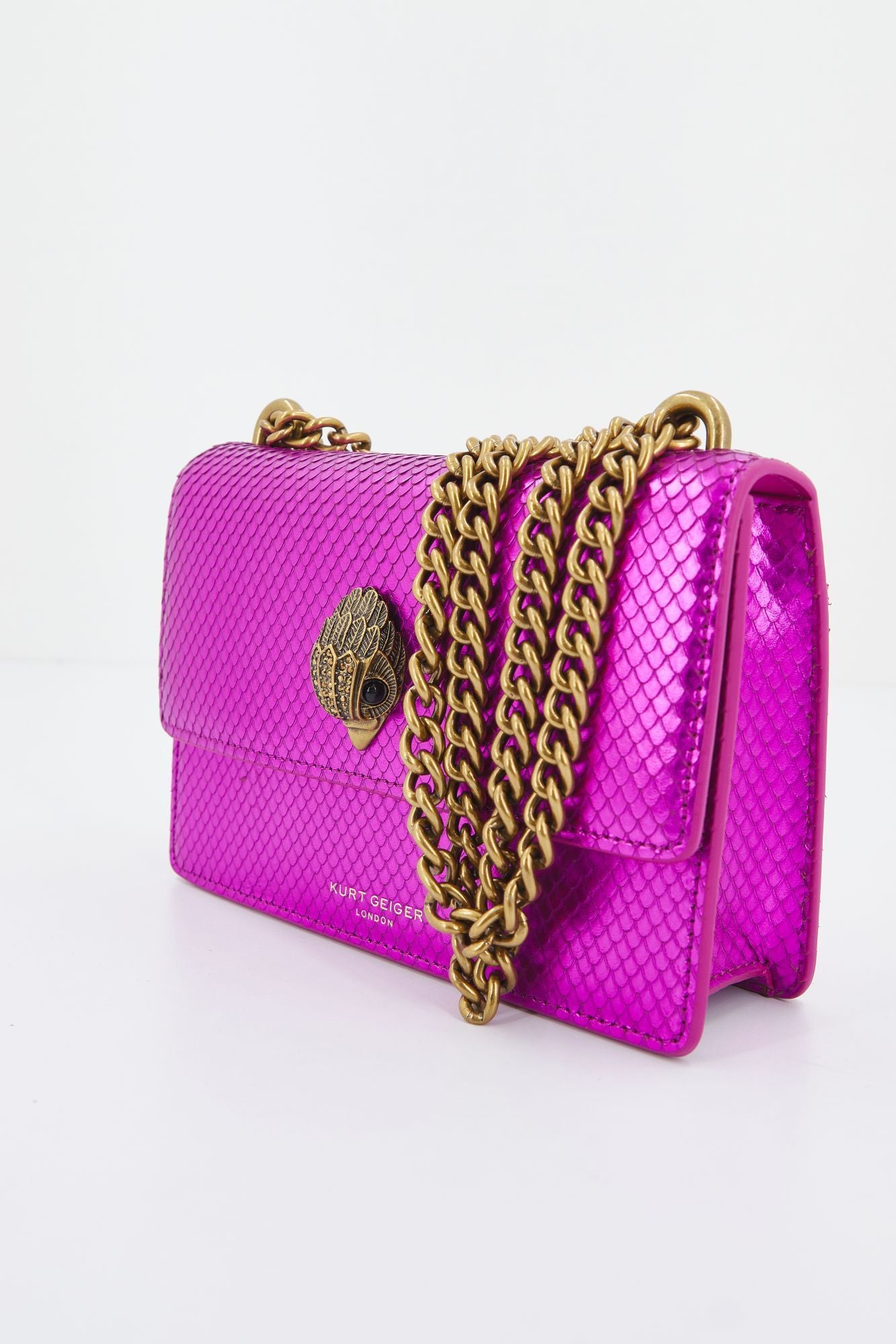 KURT GEIGER LONDON SHOREDITCH SM CROSS BODY en color ROSA (2)
