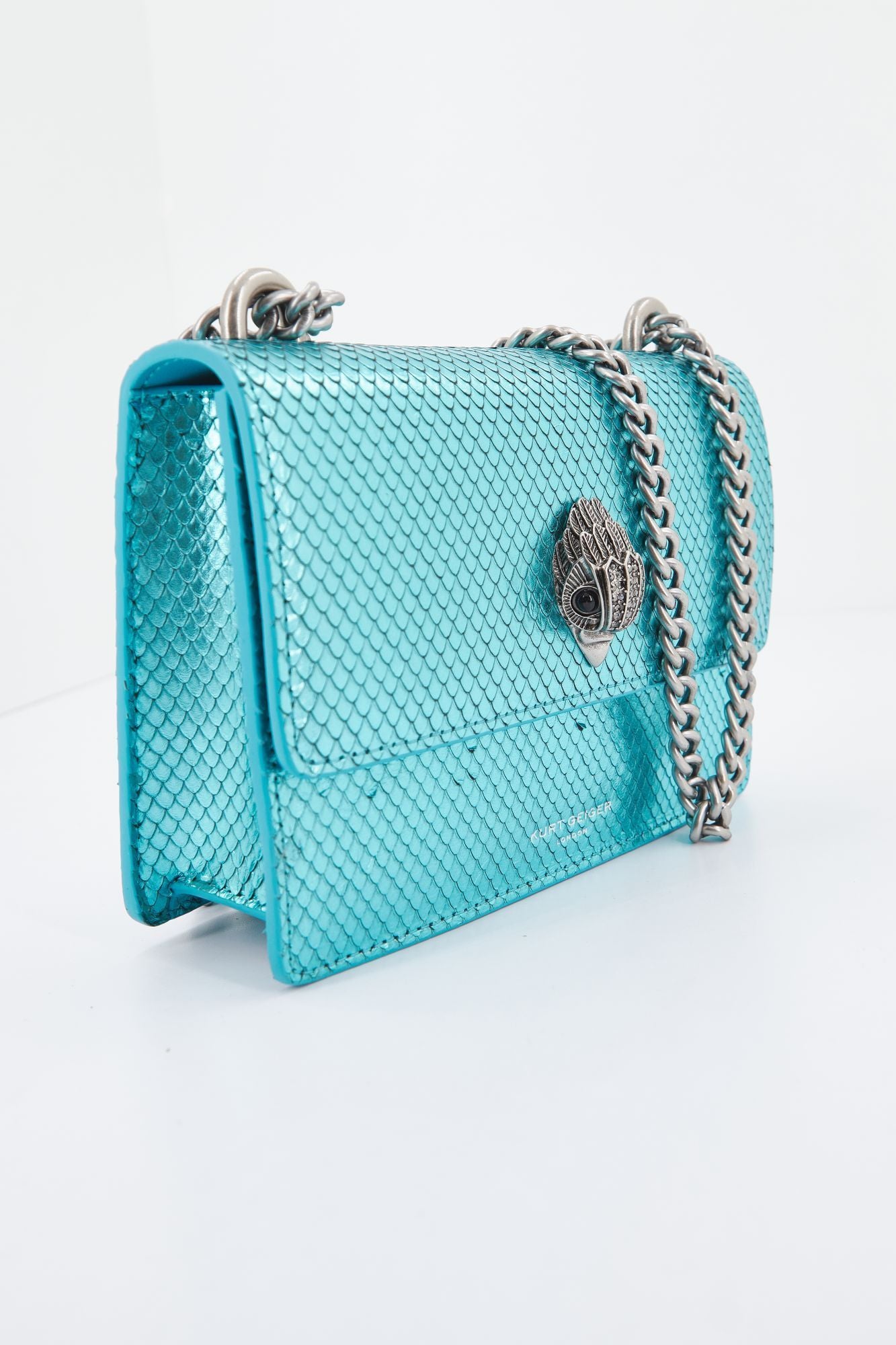 KURT GEIGER LONDON SHOREDITCH SM CROSS BODY en color AZUL (2)