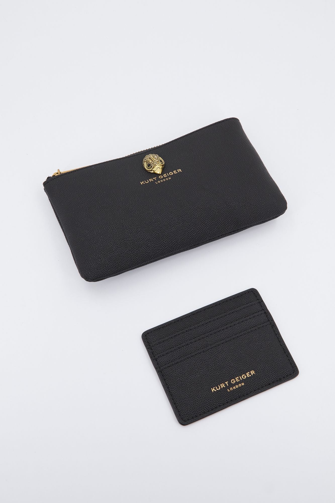 KURT GEIGER LONDON EAGLE POUCH GIFT SET en color NEGRO (2)