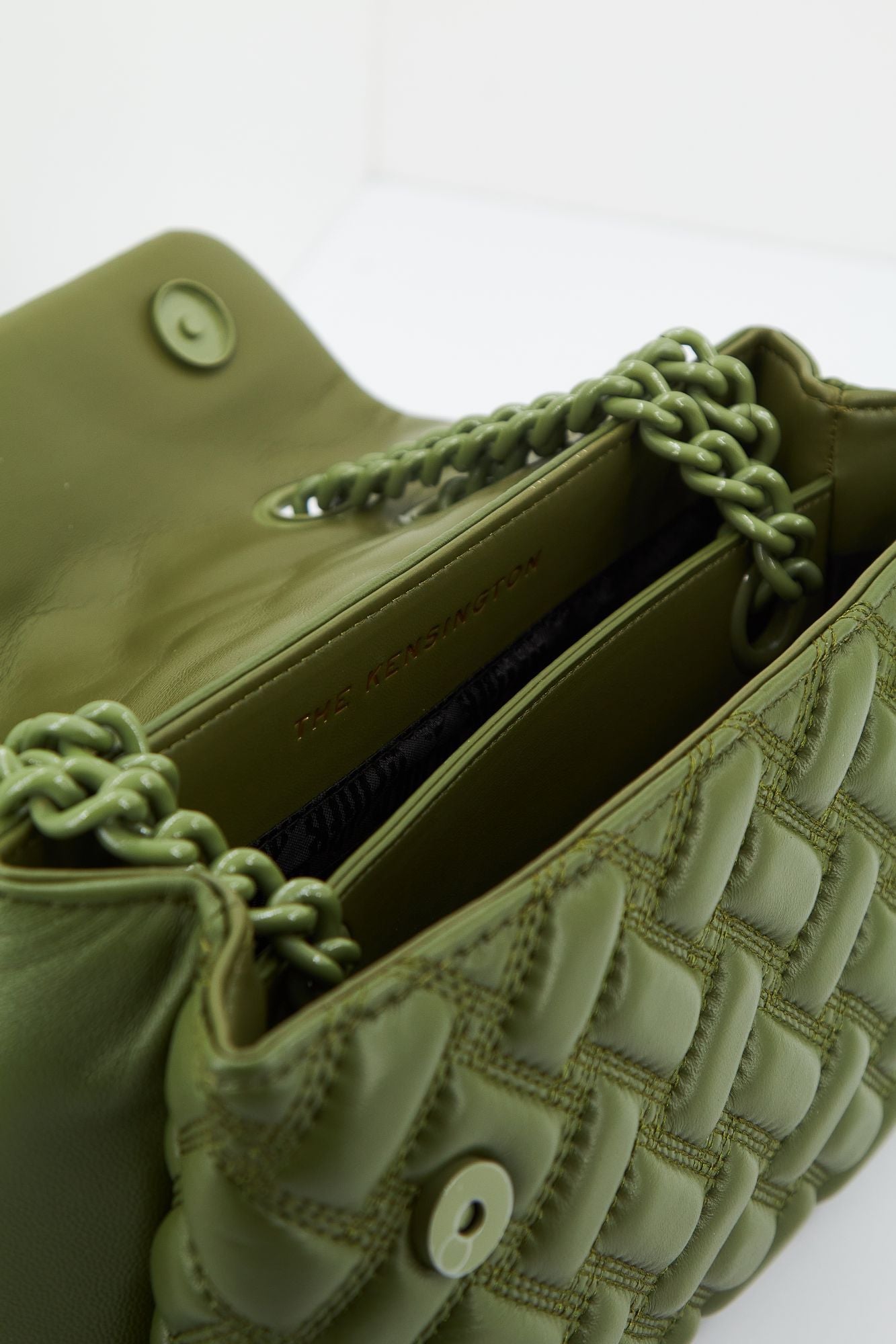 KURT GEIGER LONDON KENSINGTON BAG DREN en color VERDE (4)