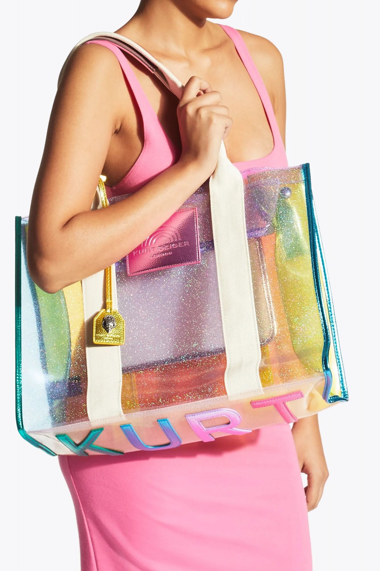 KURT GEIGER LONDON VINYL SOUTHBANK TOTE en color MULTICOLOR (2)