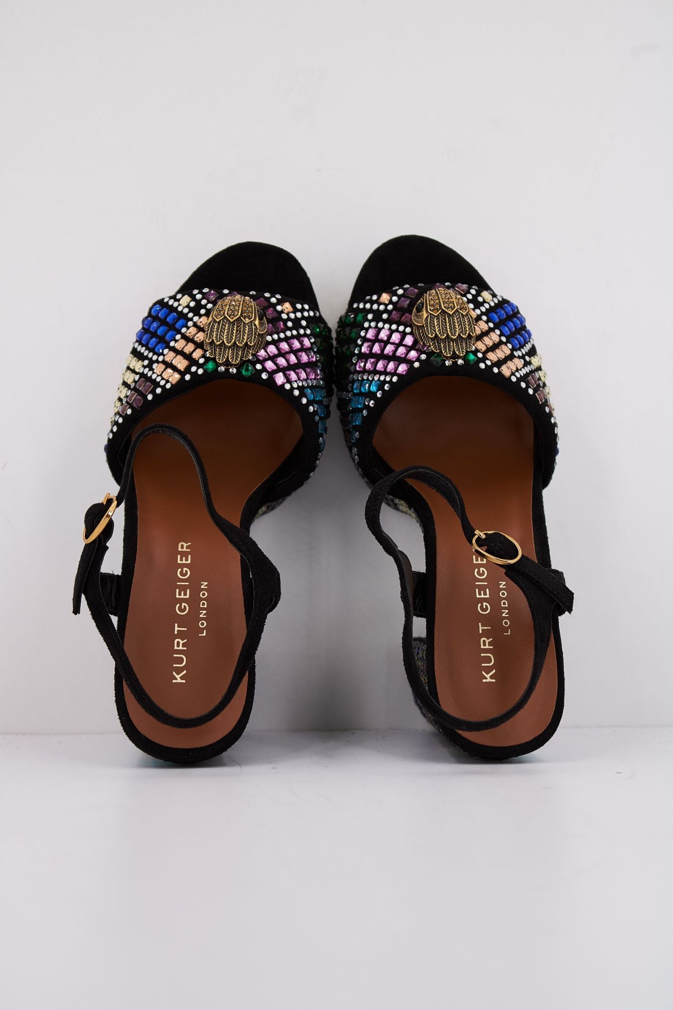 KURT GEIGER LONDON KENSINGTON PLATFORM SDL en color NEGRO (3)