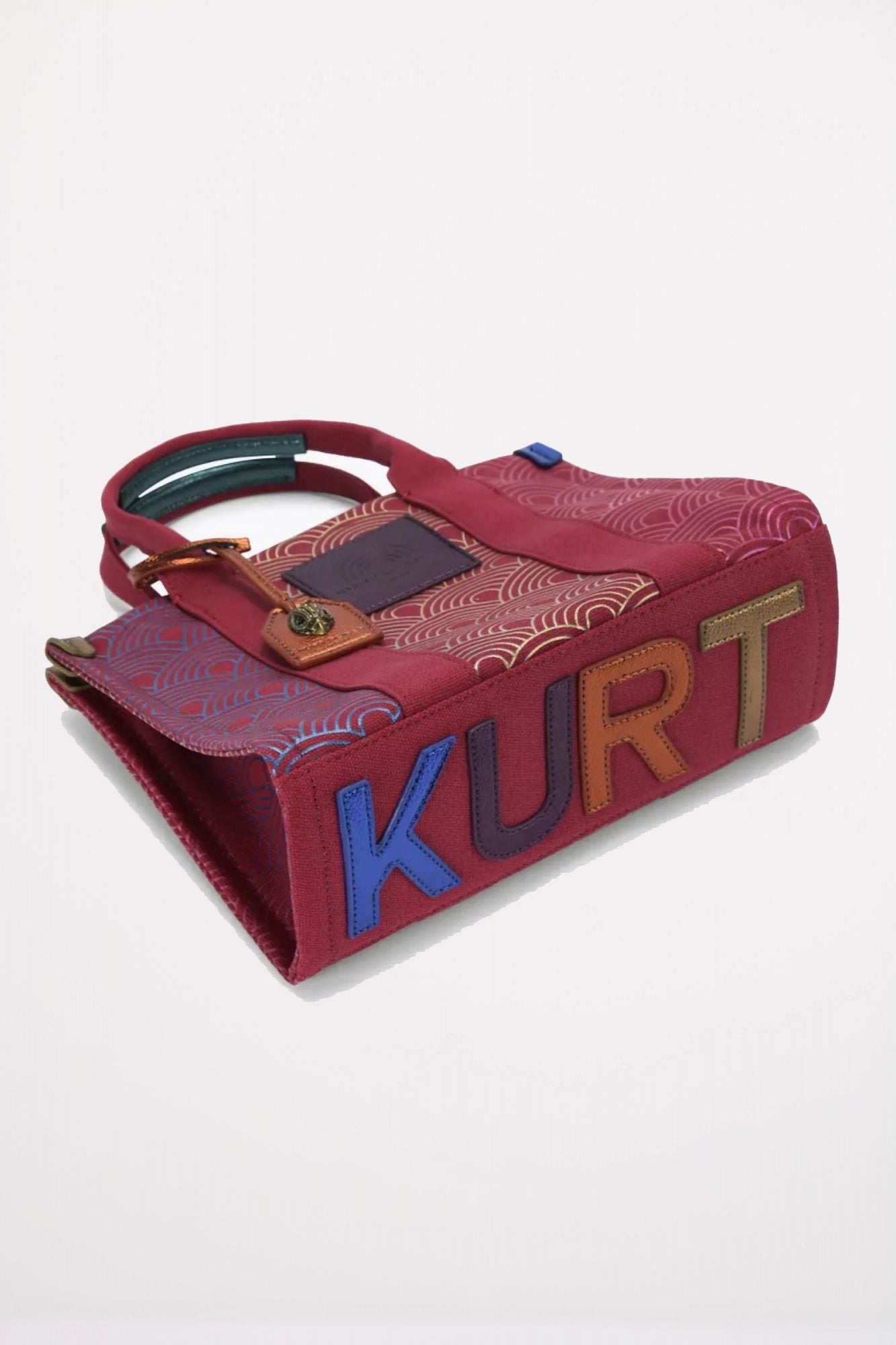 KURT GEIGER LONDON SMALL SOUTHBANK TOTE en color BURDEOS (3)