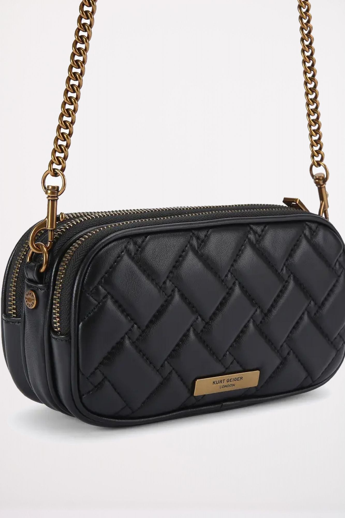 KURT GEIGER LONDON 3ZIP KENSINGTON C en color NEGRO (3)