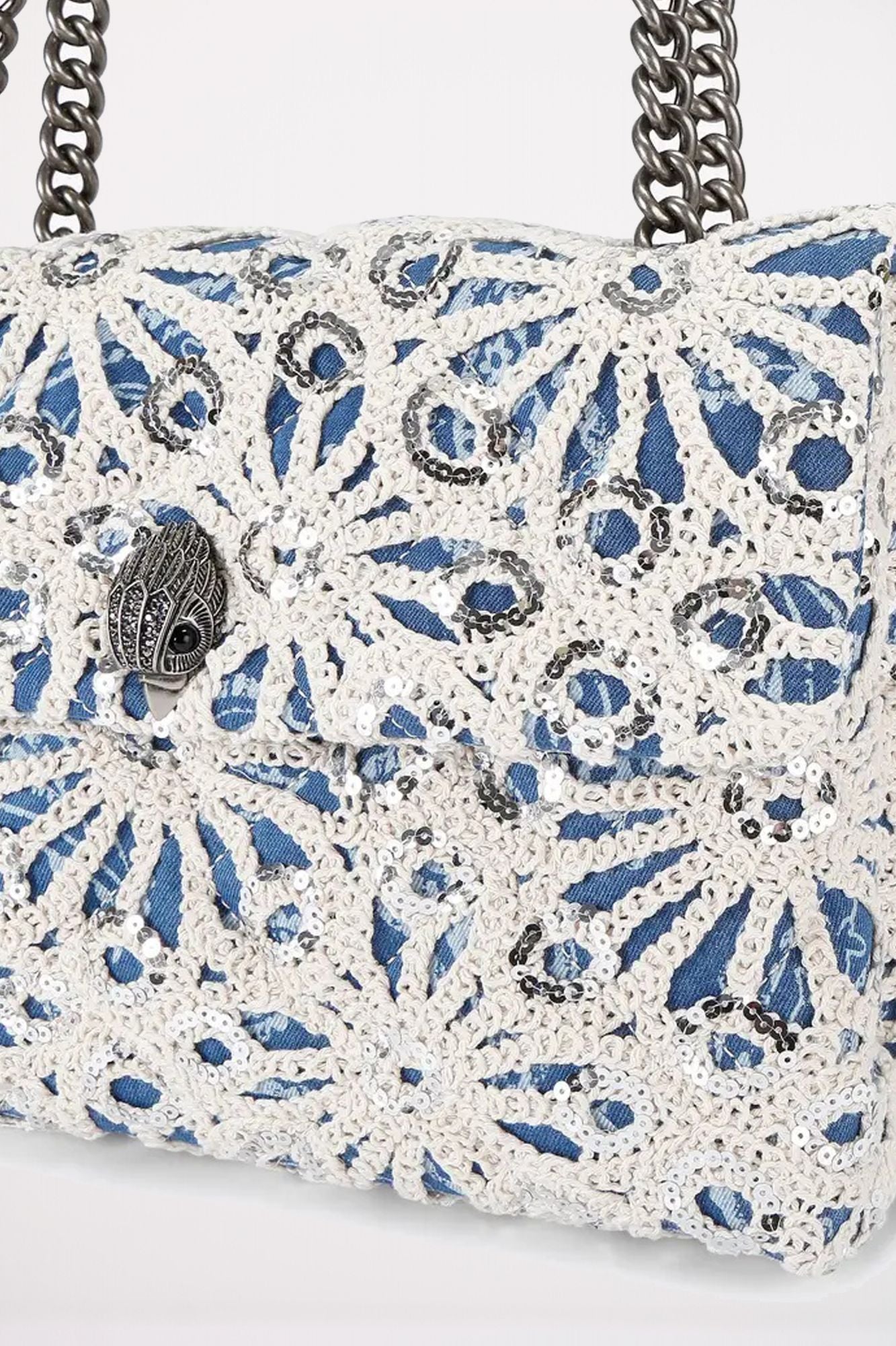 KURT GEIGER LONDON LARGE KENSINGTON SOFT en color BLANCO (4)